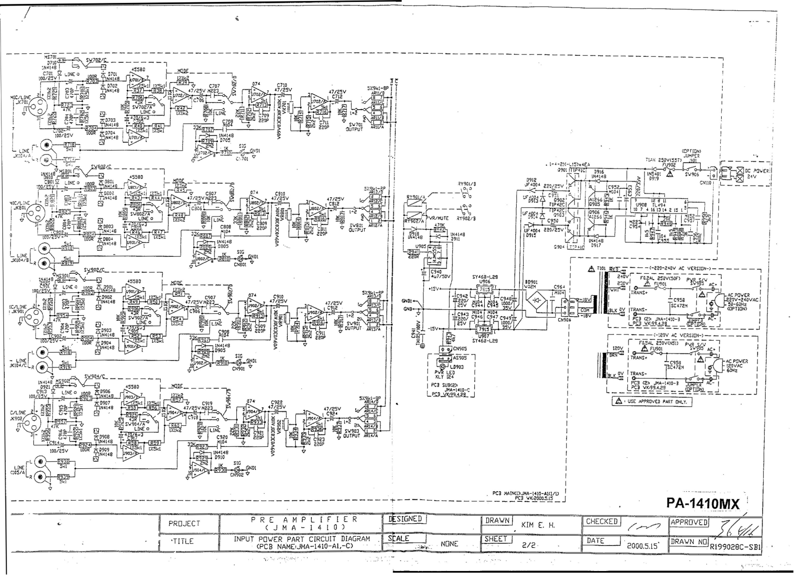 Stageline pa1410mx schematic