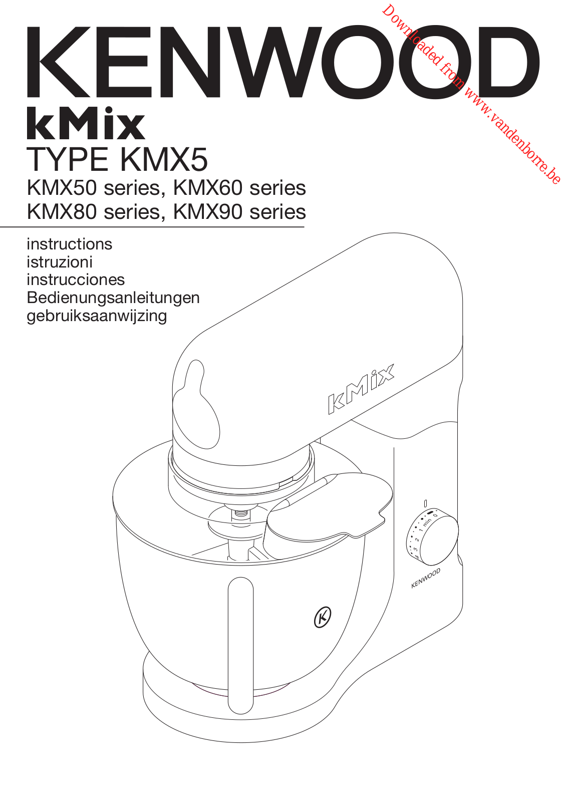 KENWOOD KMX50, KMX80, KMX60, KMX90, KMX5 User Manual