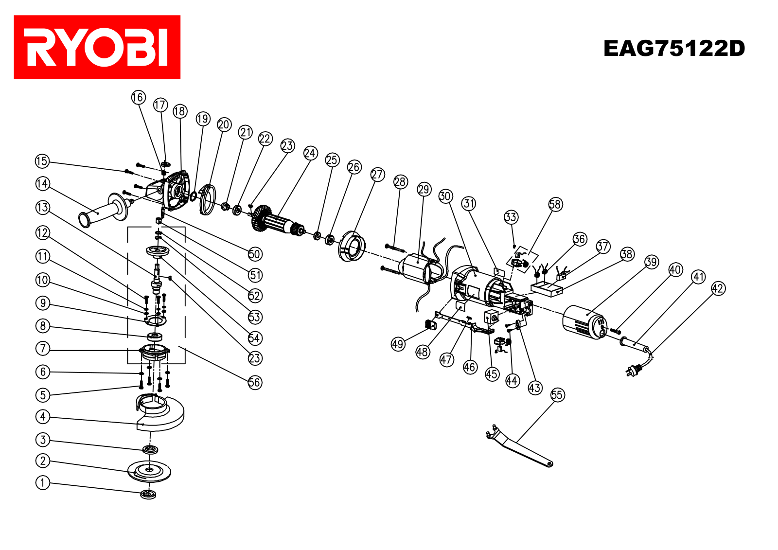 Ryobi EAG75122D User Manual