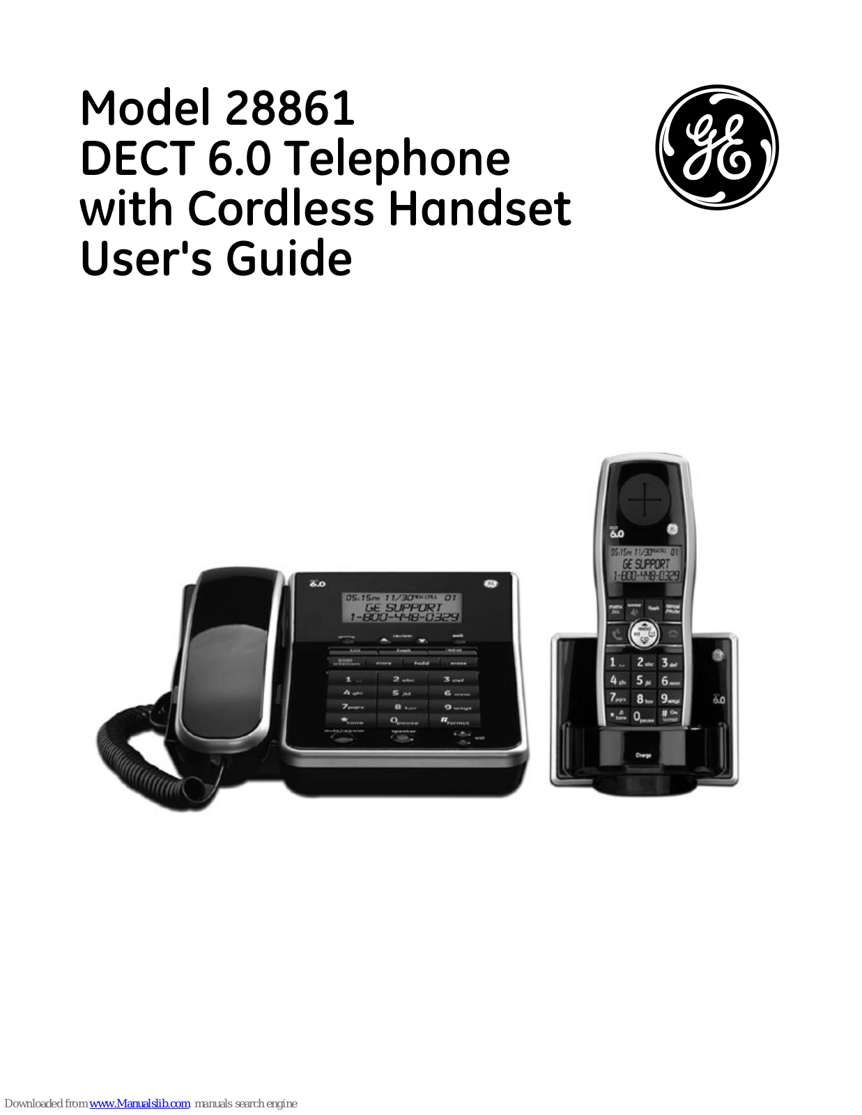 GE DECT 28861xx2, DECT 000479, DECT 8861, DECT 28861xx3, Model 28861DECT 6.0 Telephonewith Cordless HandsetUser's Guide User Manual