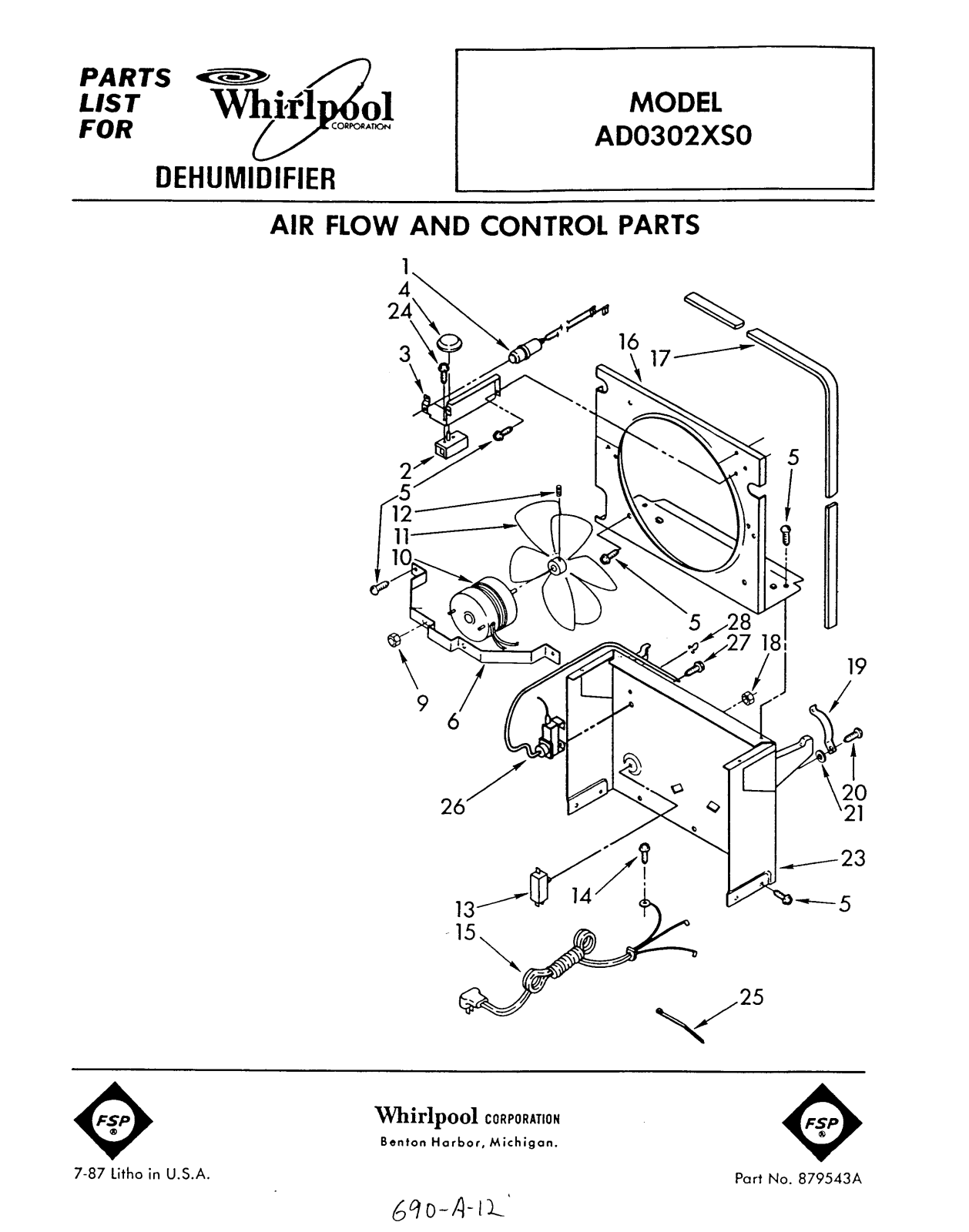 Whirlpool Ad0302xs0 Installation Template - ManualMachine.com
