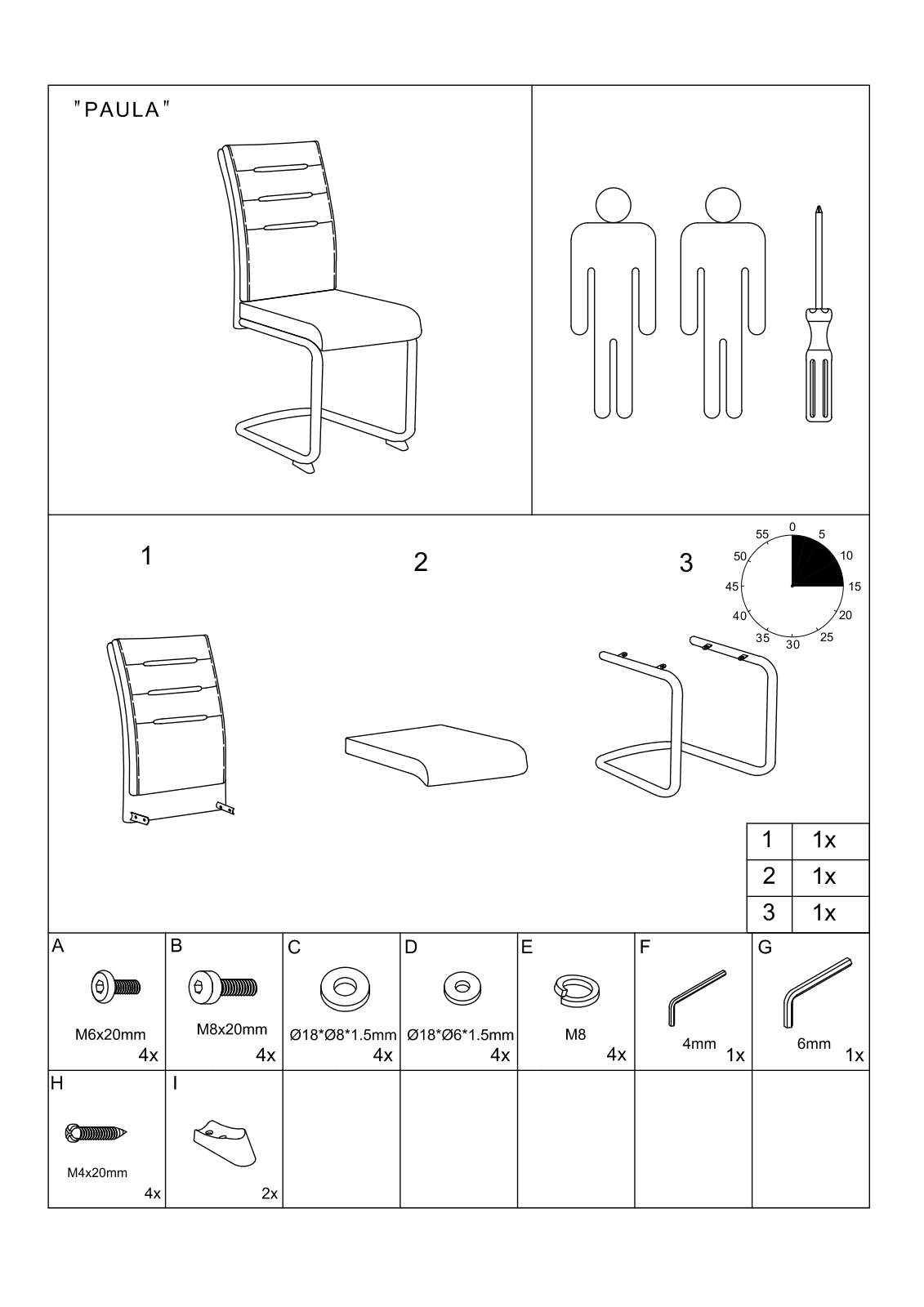 HELA Paula Assembly instructions