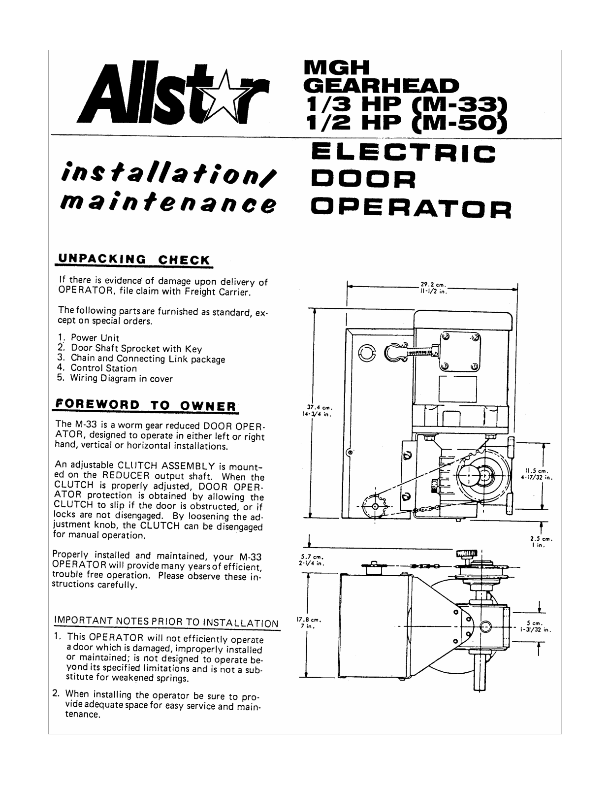 Linear MGH Quick Start Manual