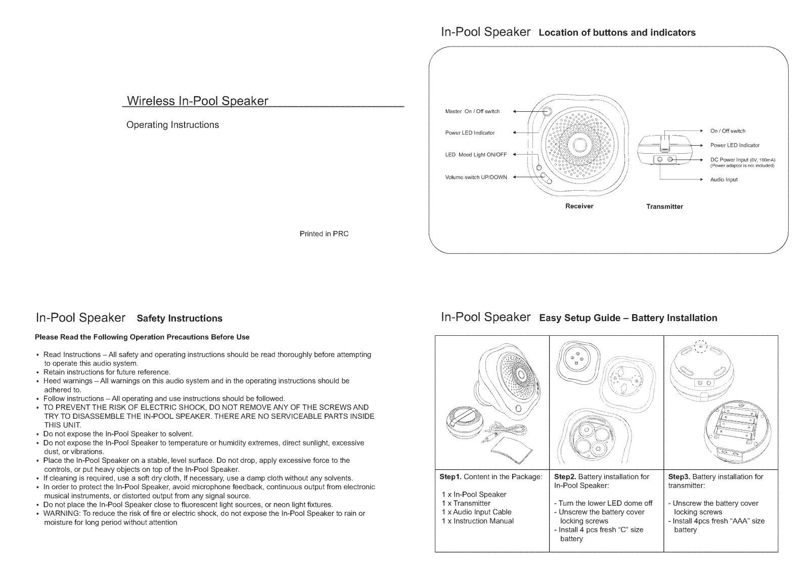 DMD CEW182TX Users manual