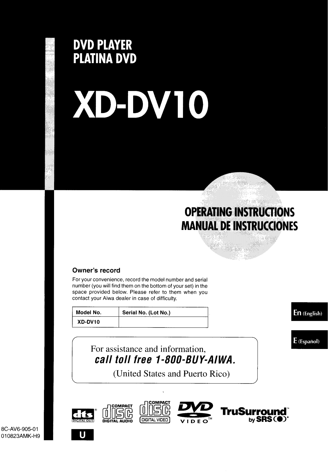 Aiwa XD-DV10 Document