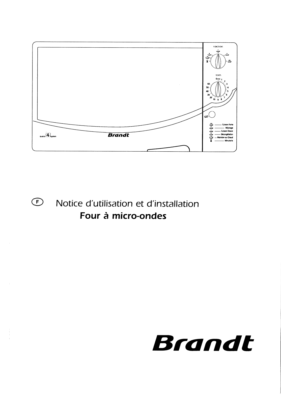 BRANDT S2600 User Manual