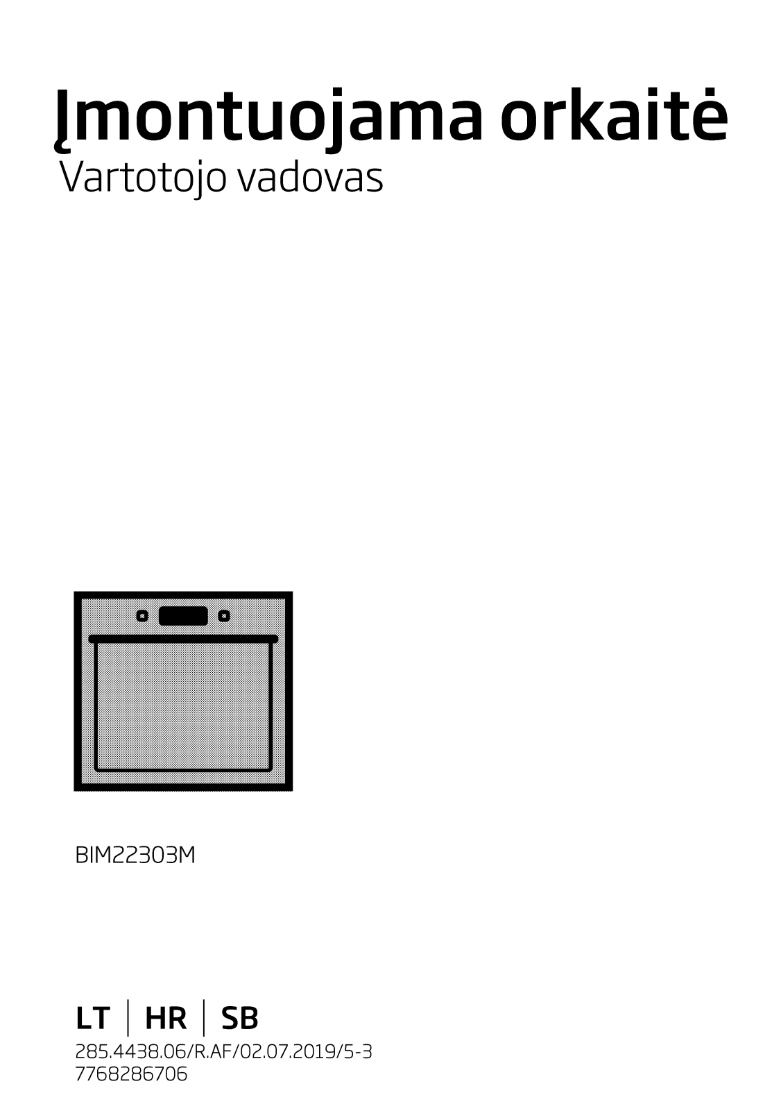 Beko BIM22303M User manual