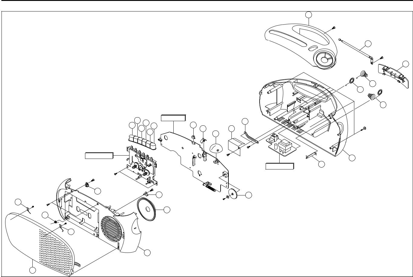 SAMSUNG RC-29TH Exploded View and Parts List