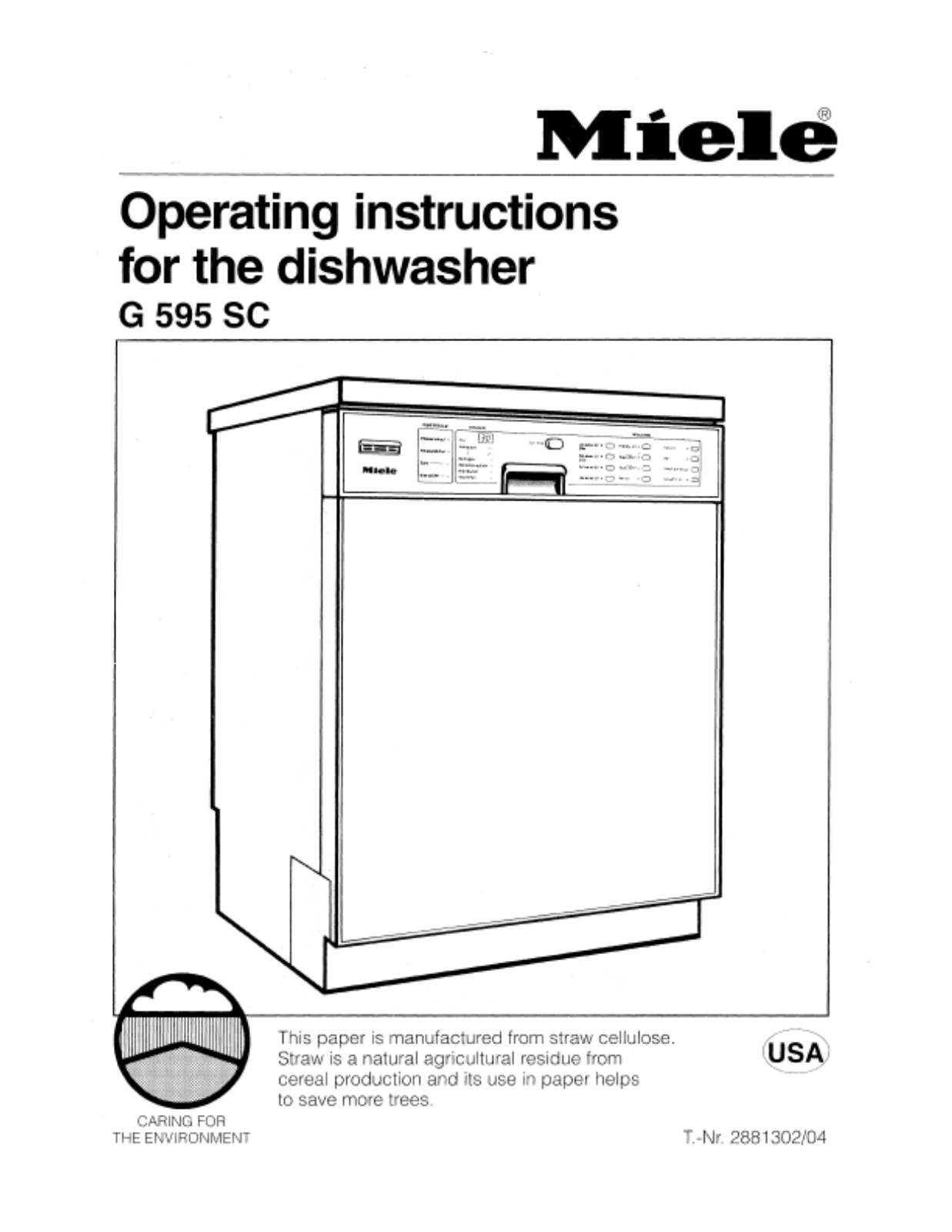 Miele G 595 SC User Manual