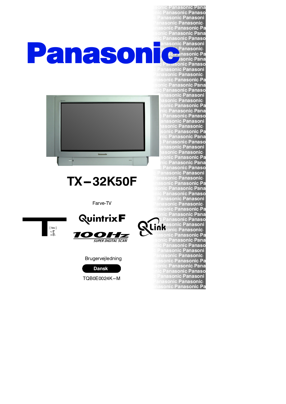 PANASONIC TX-32K50F User Manual