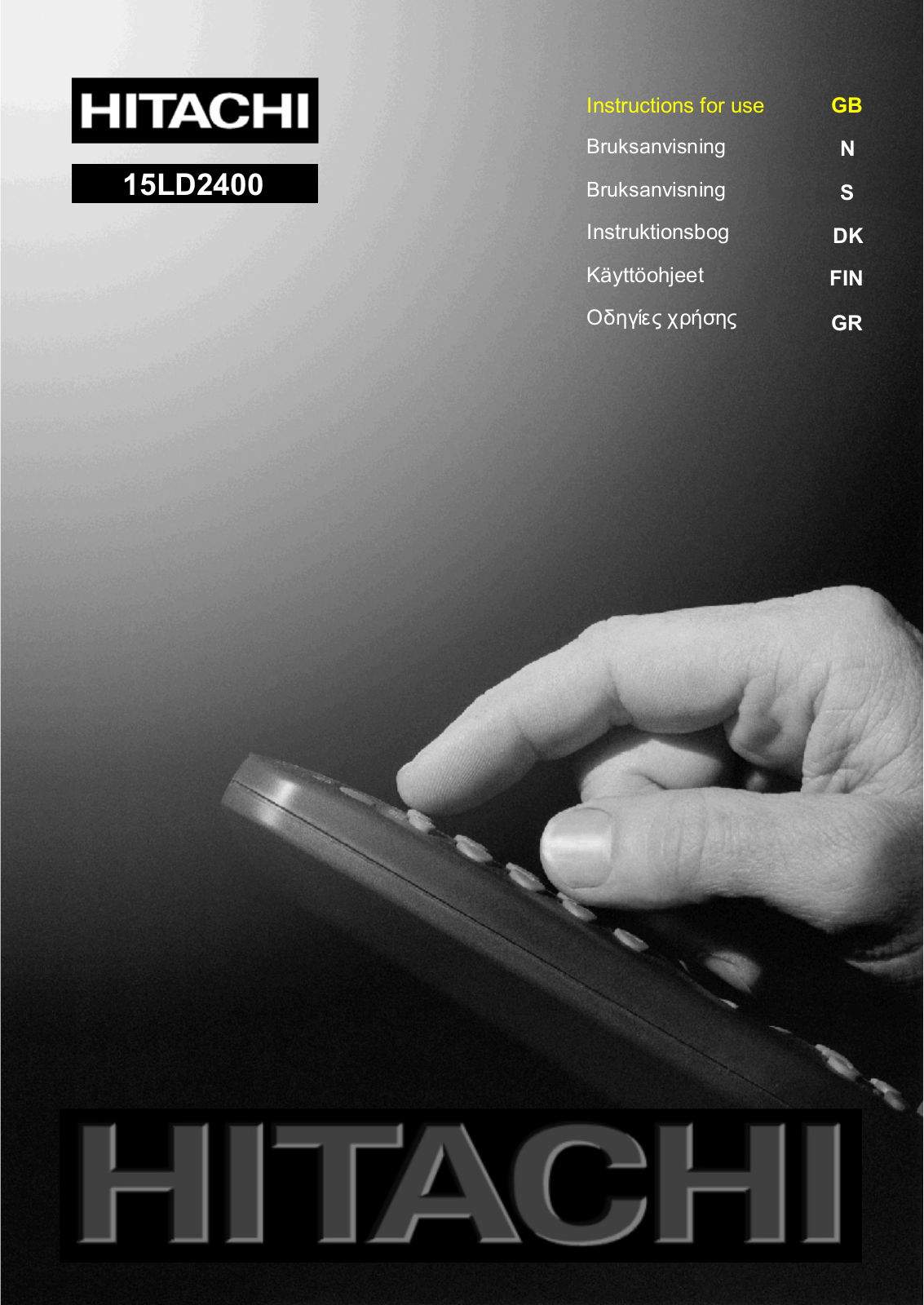 Hitachi 15LD2400 User Manual