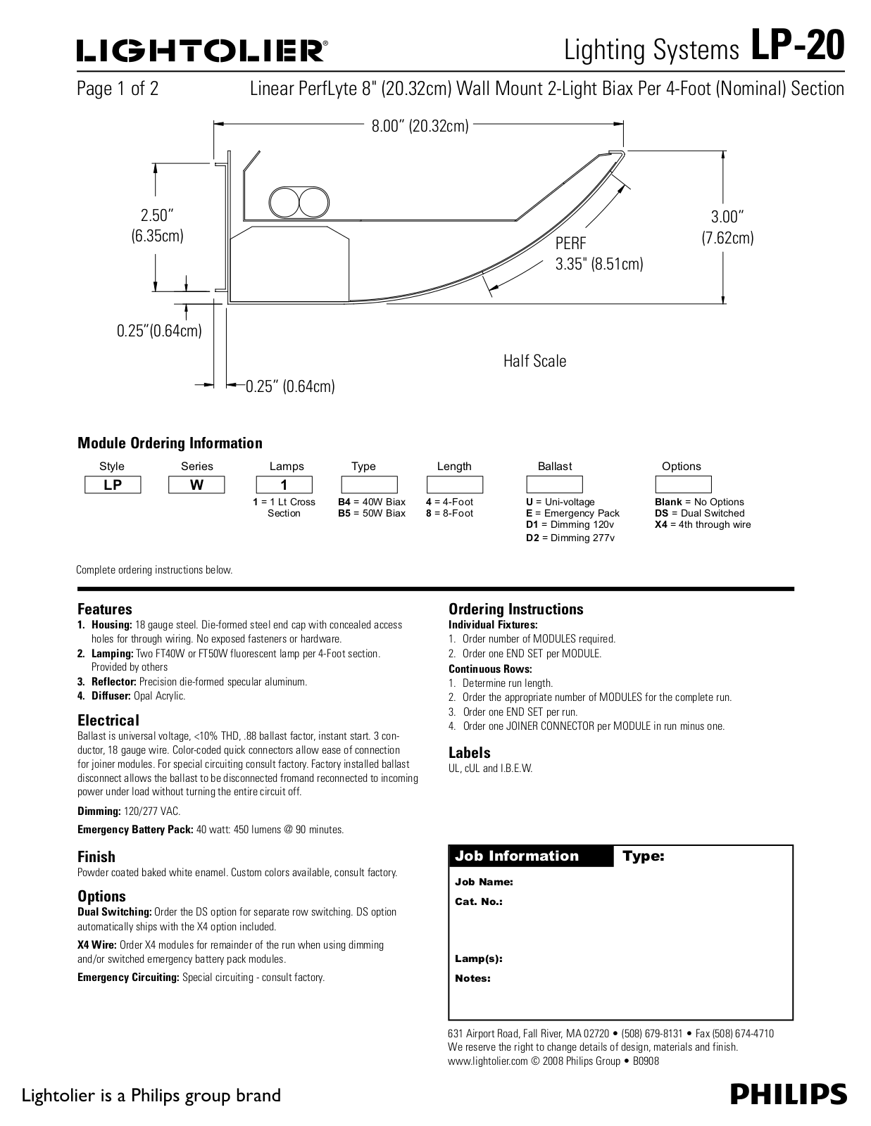 Lightolier LP-20 User Manual