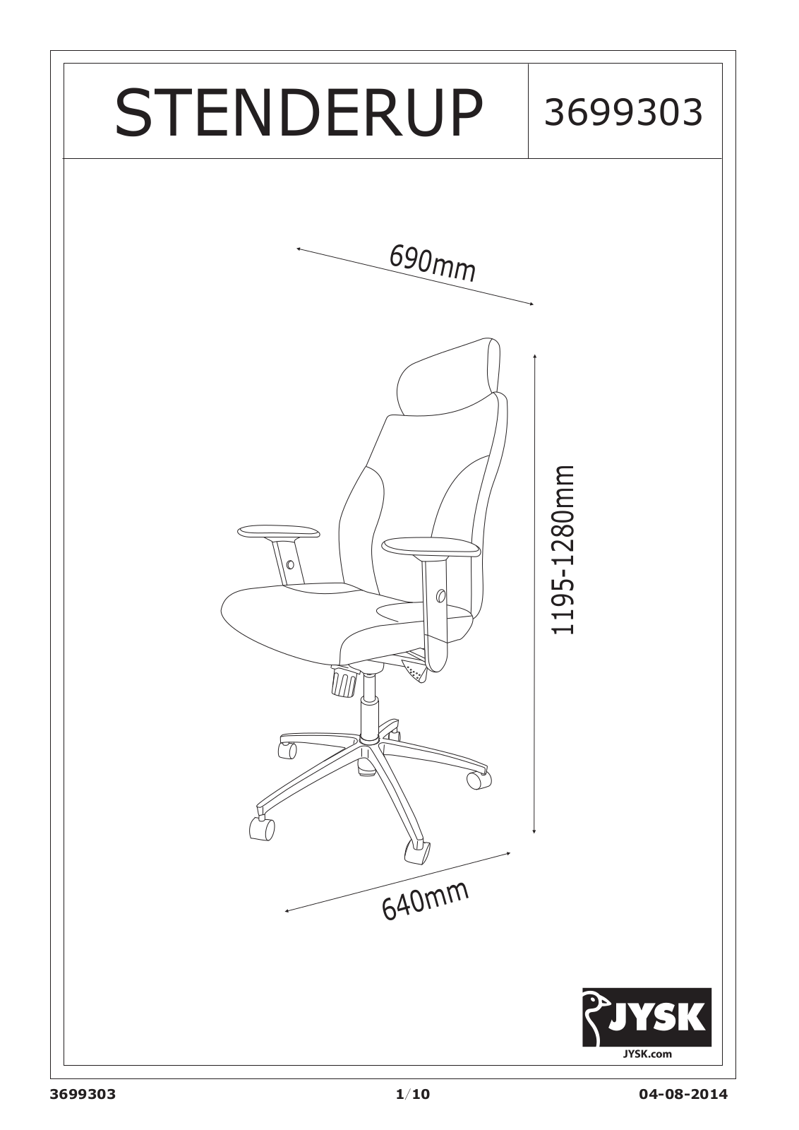 JYSK Stenderup User Manual