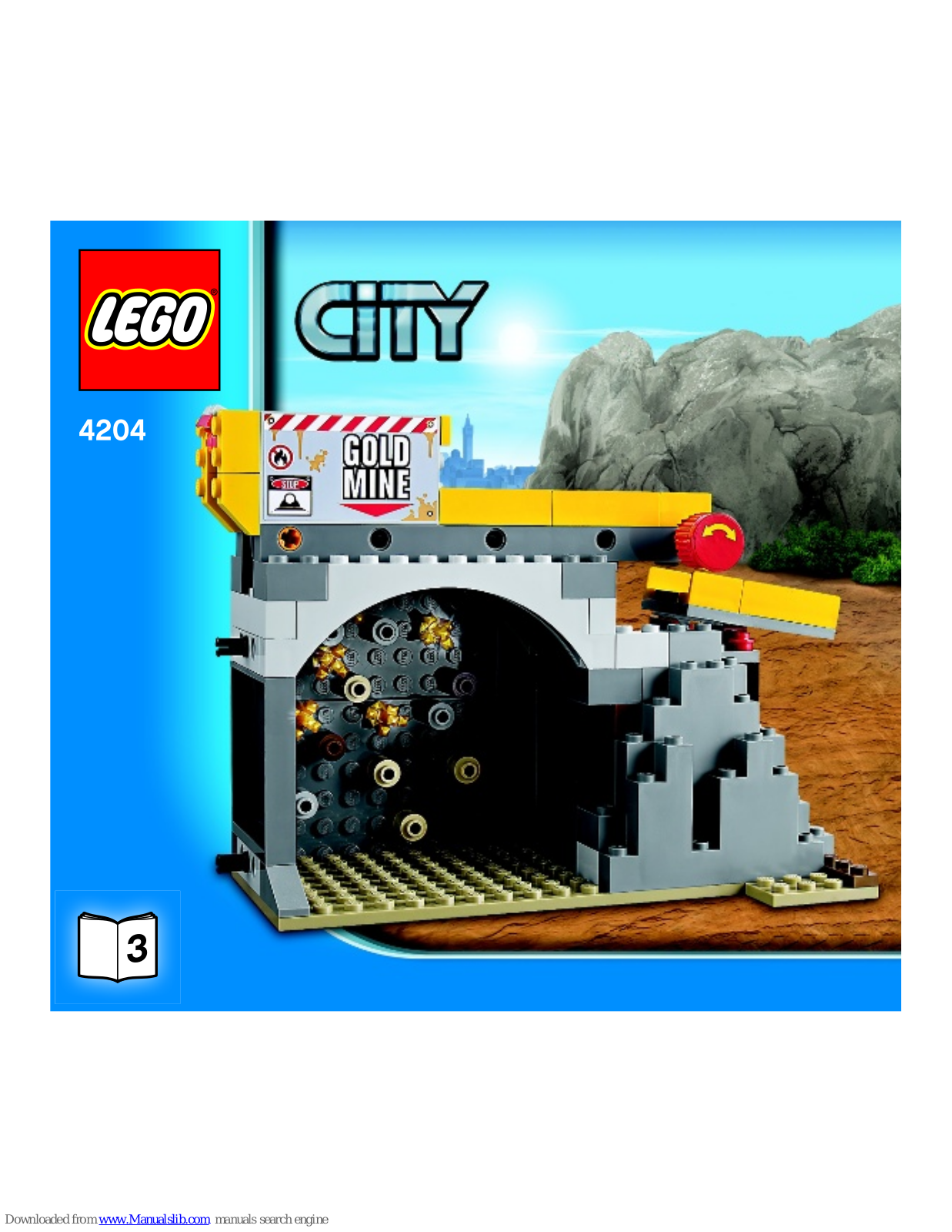 LEGO City 4204 Gold Mine Building Instructions