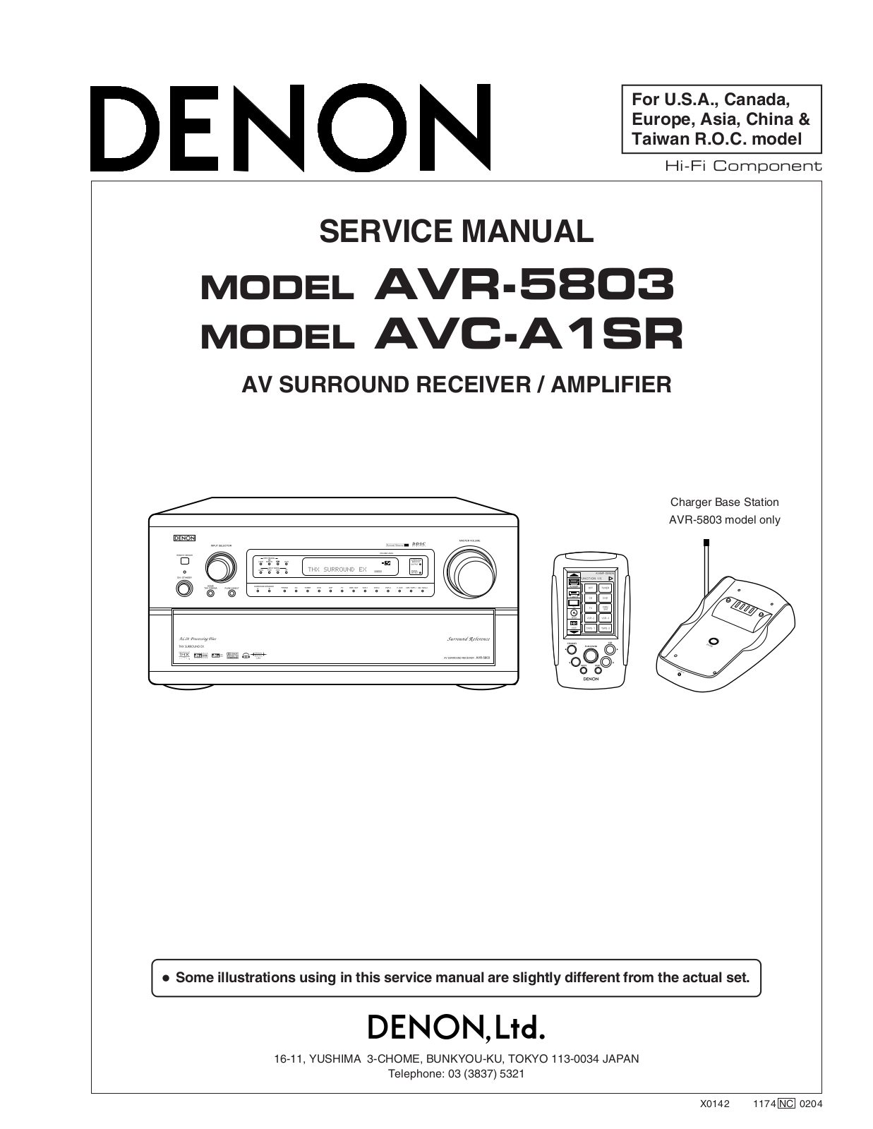 Denon AVC-A1SR, AVR-5803 Service Manual