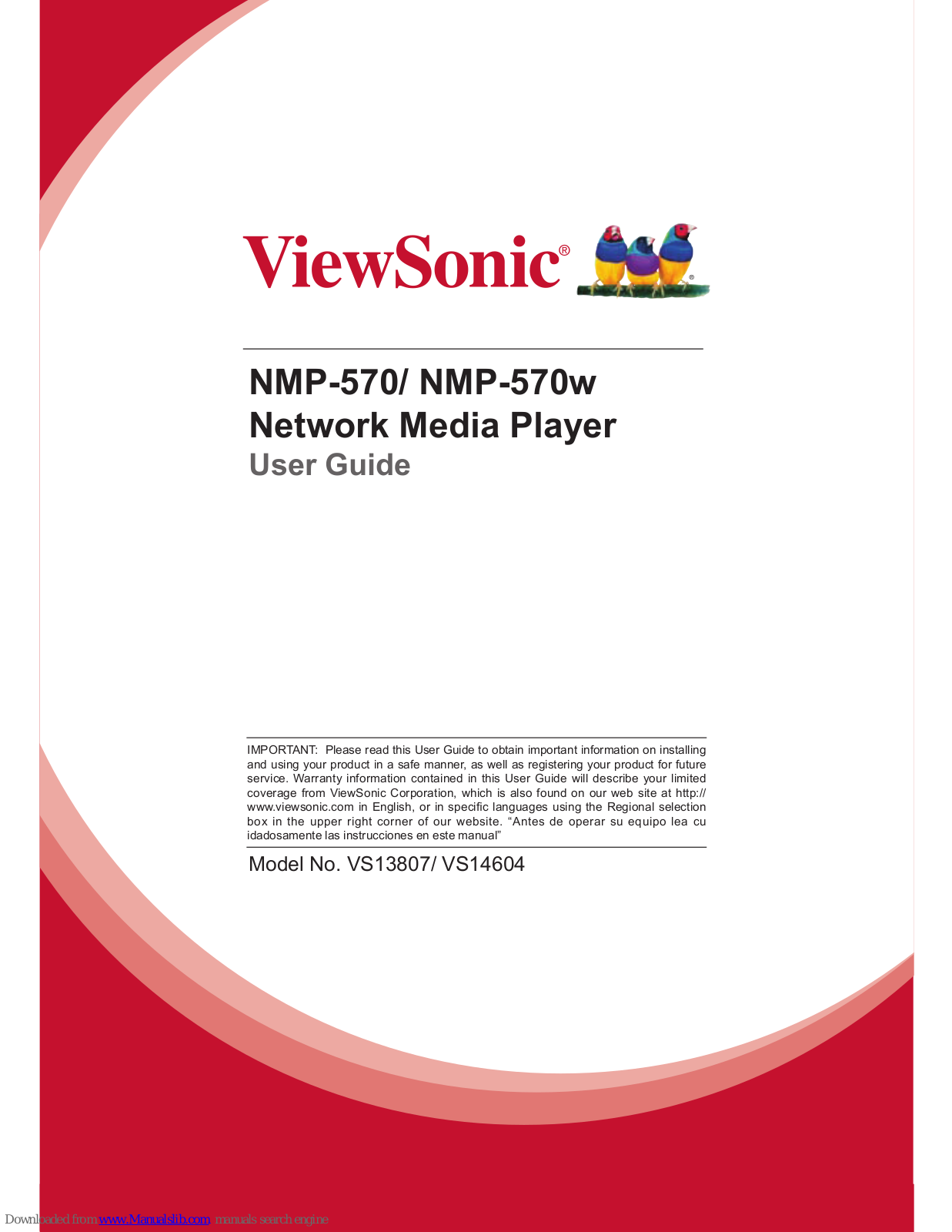 ViewSonic NMP-570 User Manual