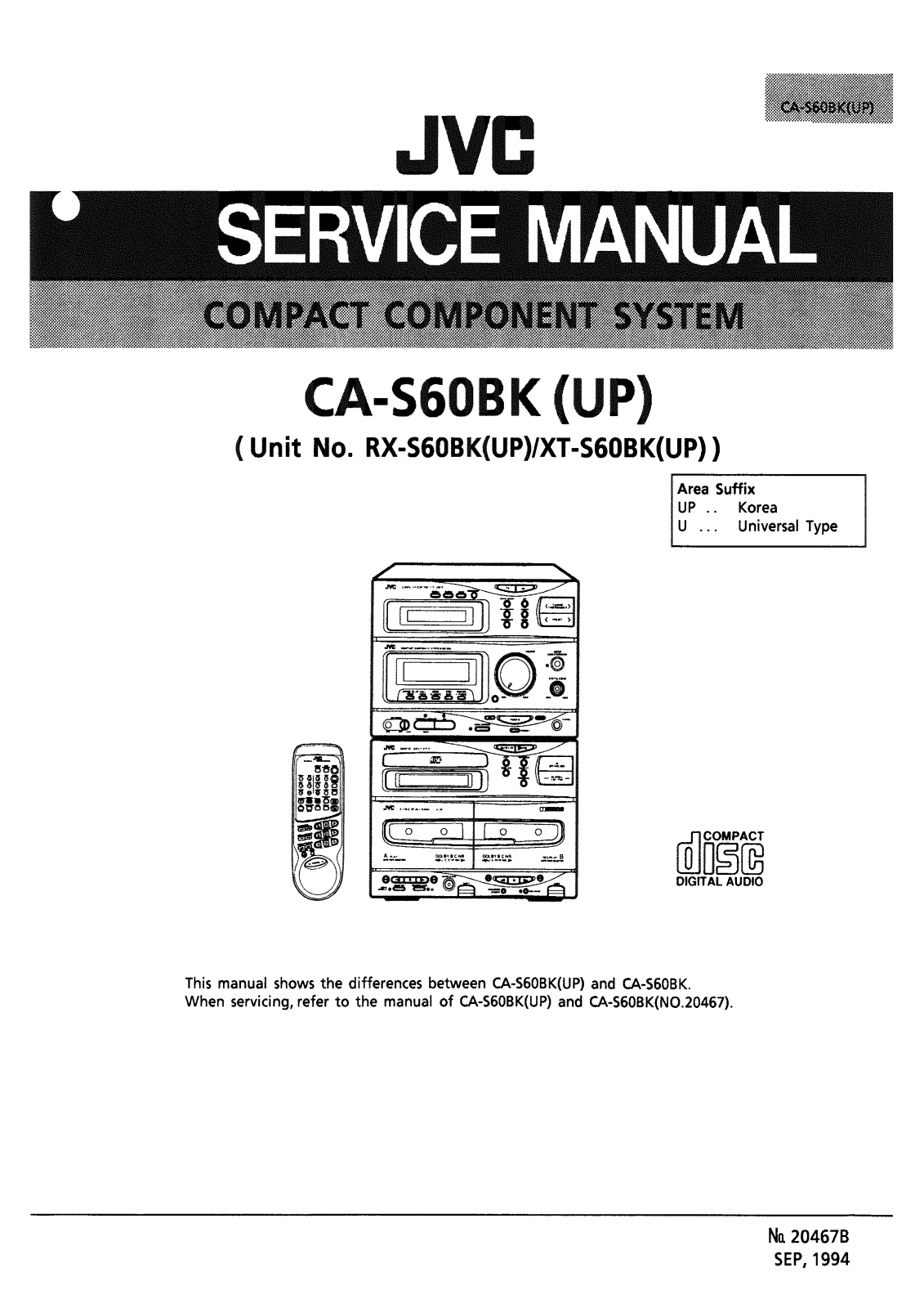 JVC CAS-60-BK Service manual