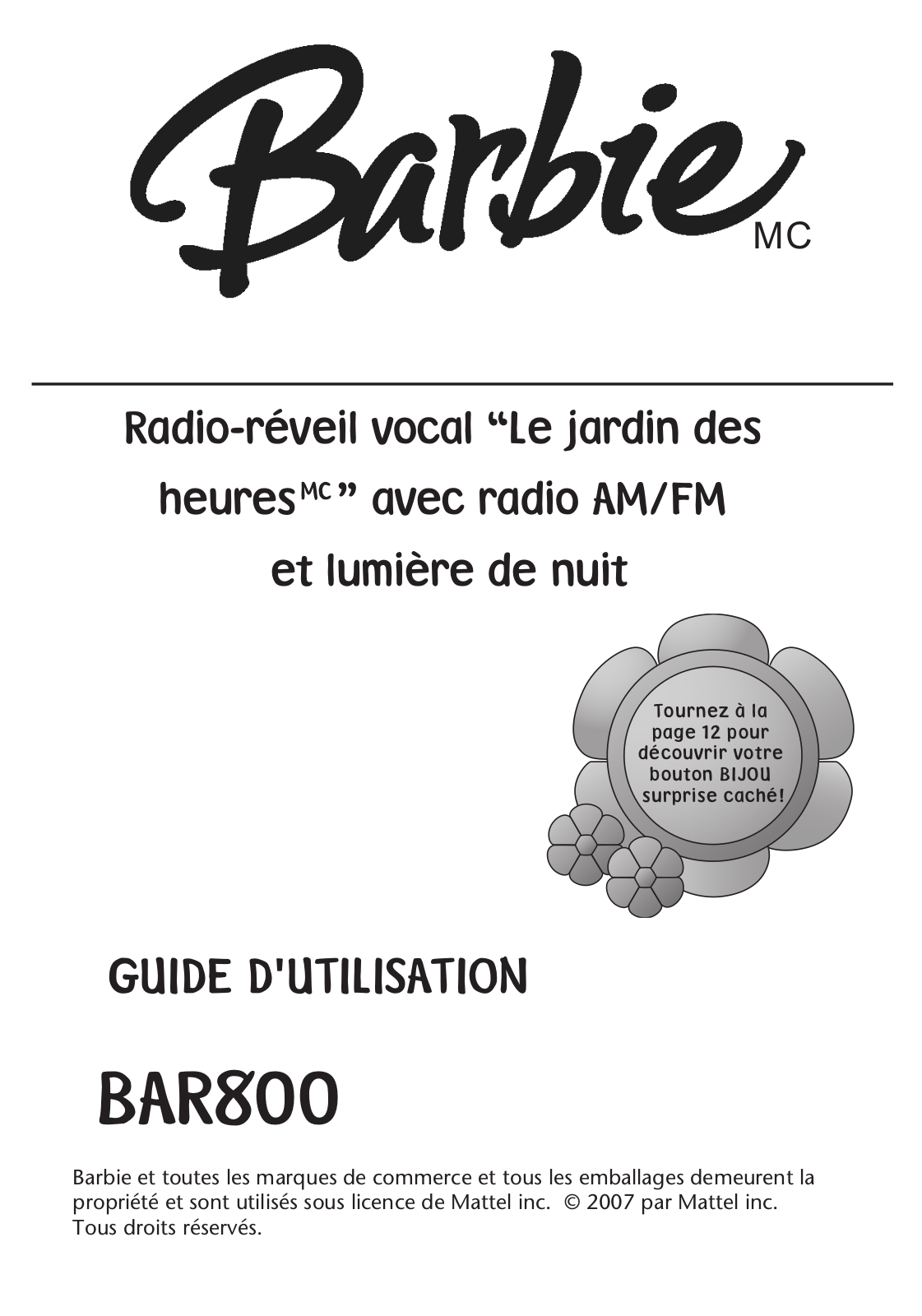 Emerson Radio BAR800 Owner's Manual