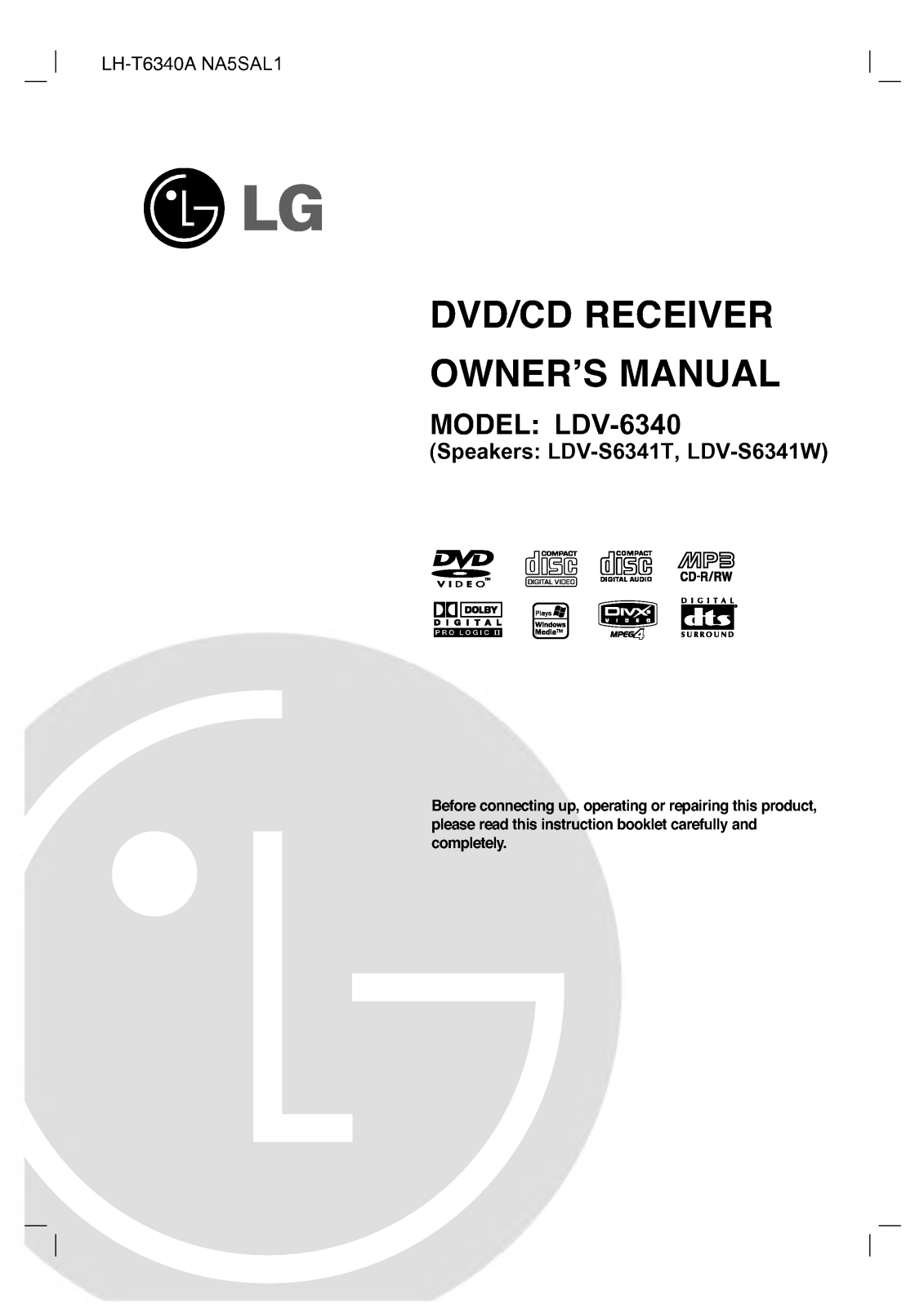 LG LDV-6340 User Manual