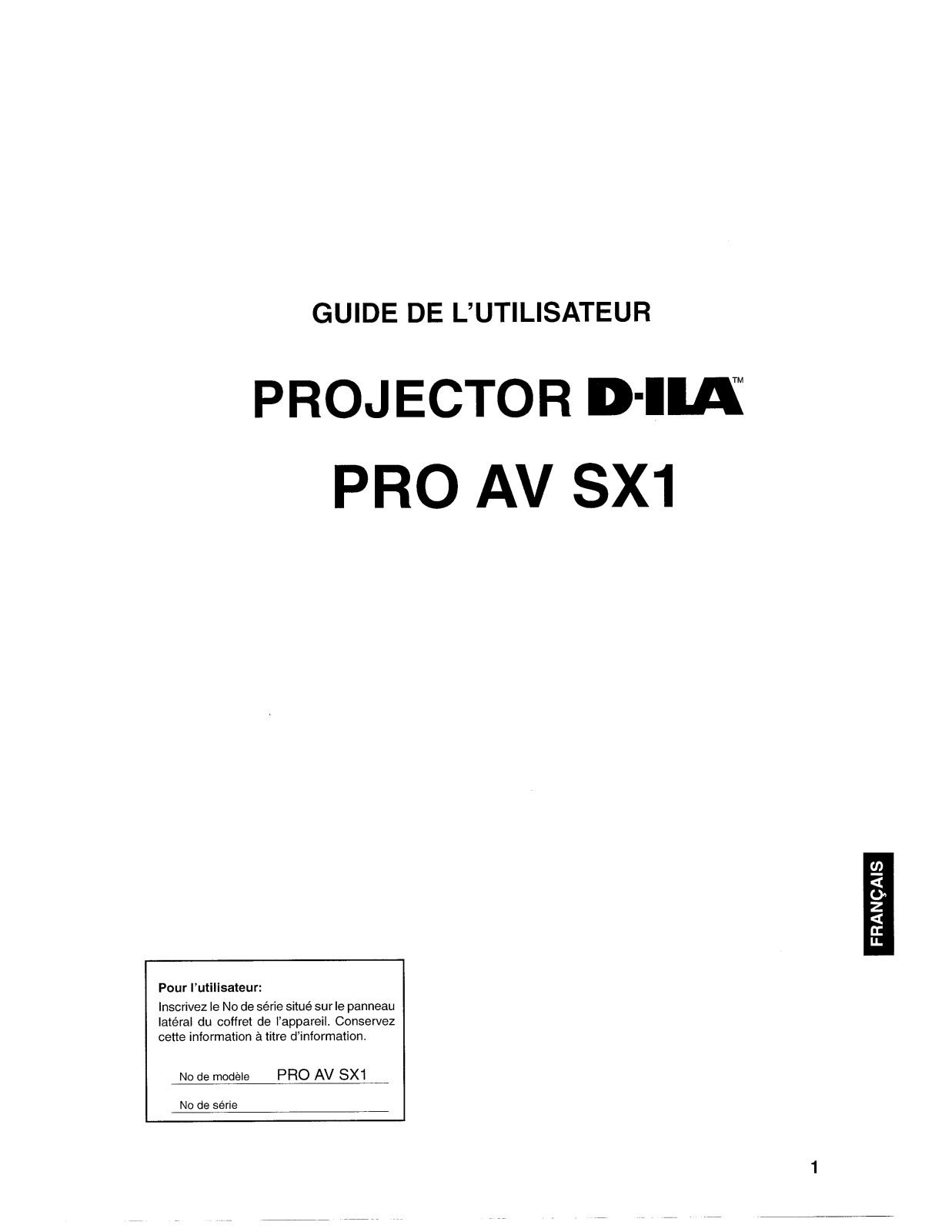 Ask Proxima Pro AV SX1 User Guide