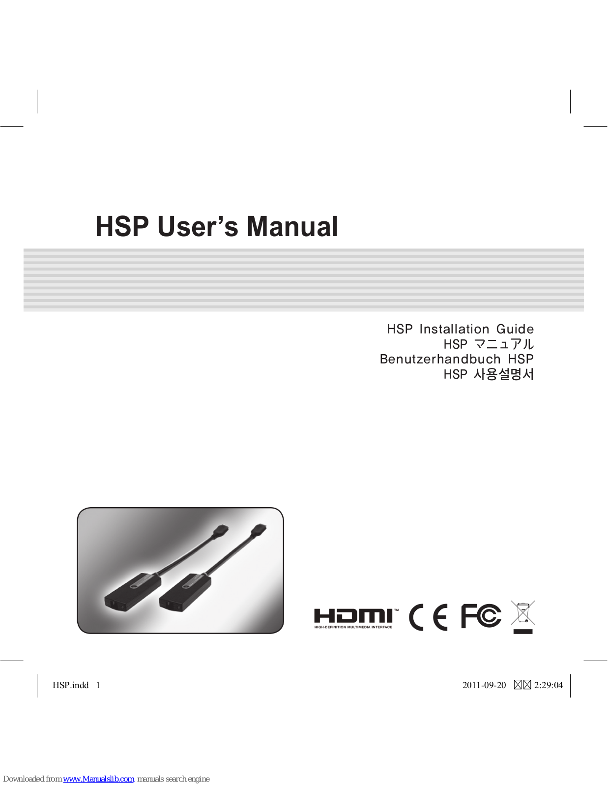 Ophit HSP User Manual - ManualMachine.com
