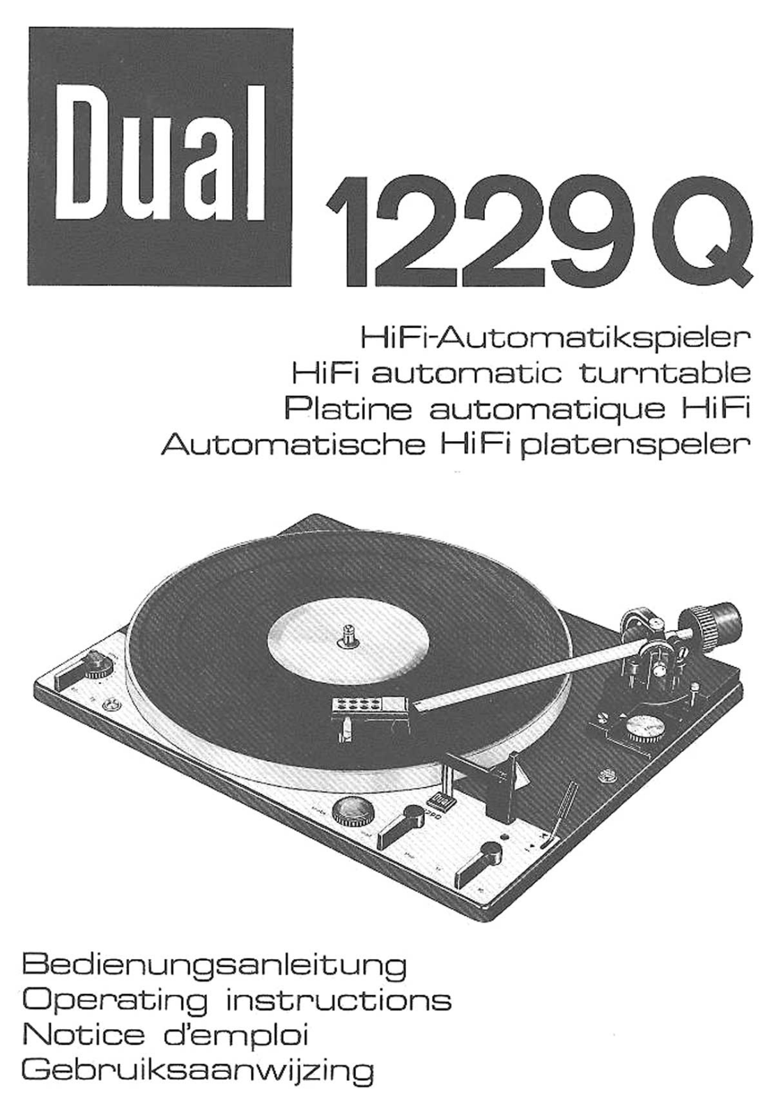 Dual 1229-Q Owners manual
