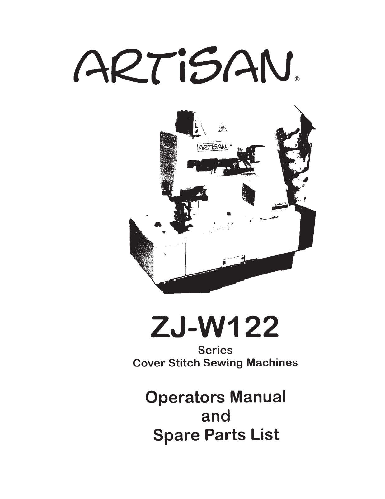 Artisan ZJ-W-122 Instruction Manual