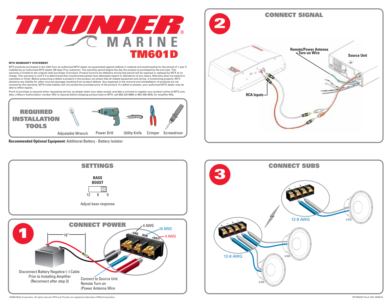 MTX thunder tm601d User Manual - ManualMachine.com