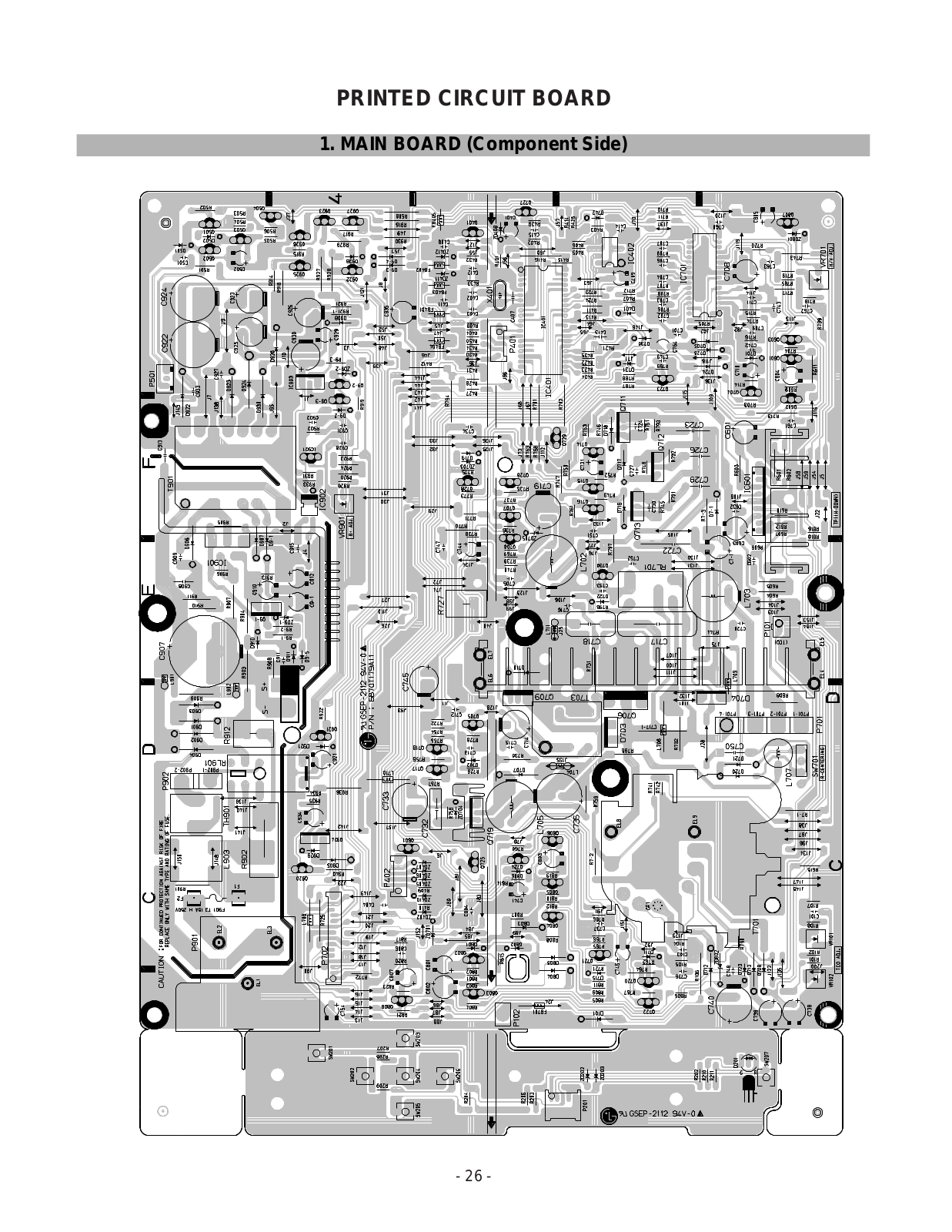 LG 575N, 575C, CB575BN, CB575BC PRINTED CIRCUIT BOARD