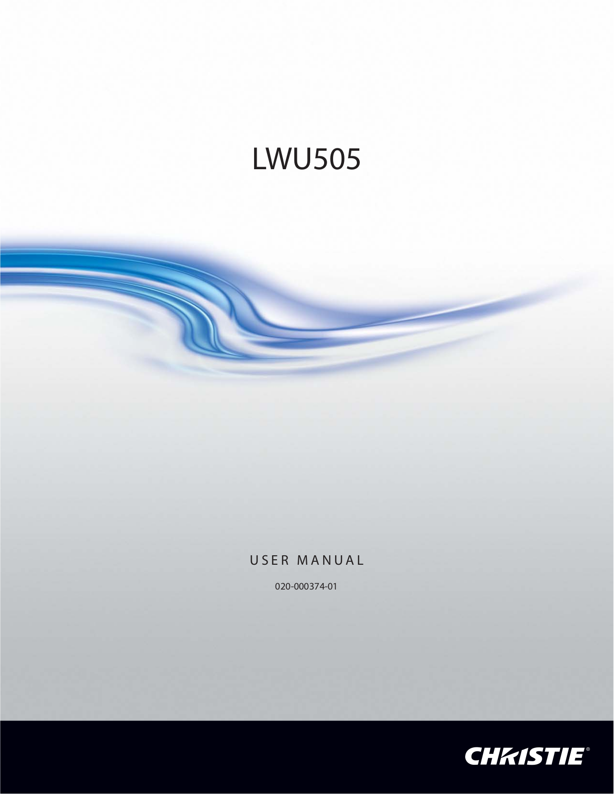 Christie LWU505 User Manual