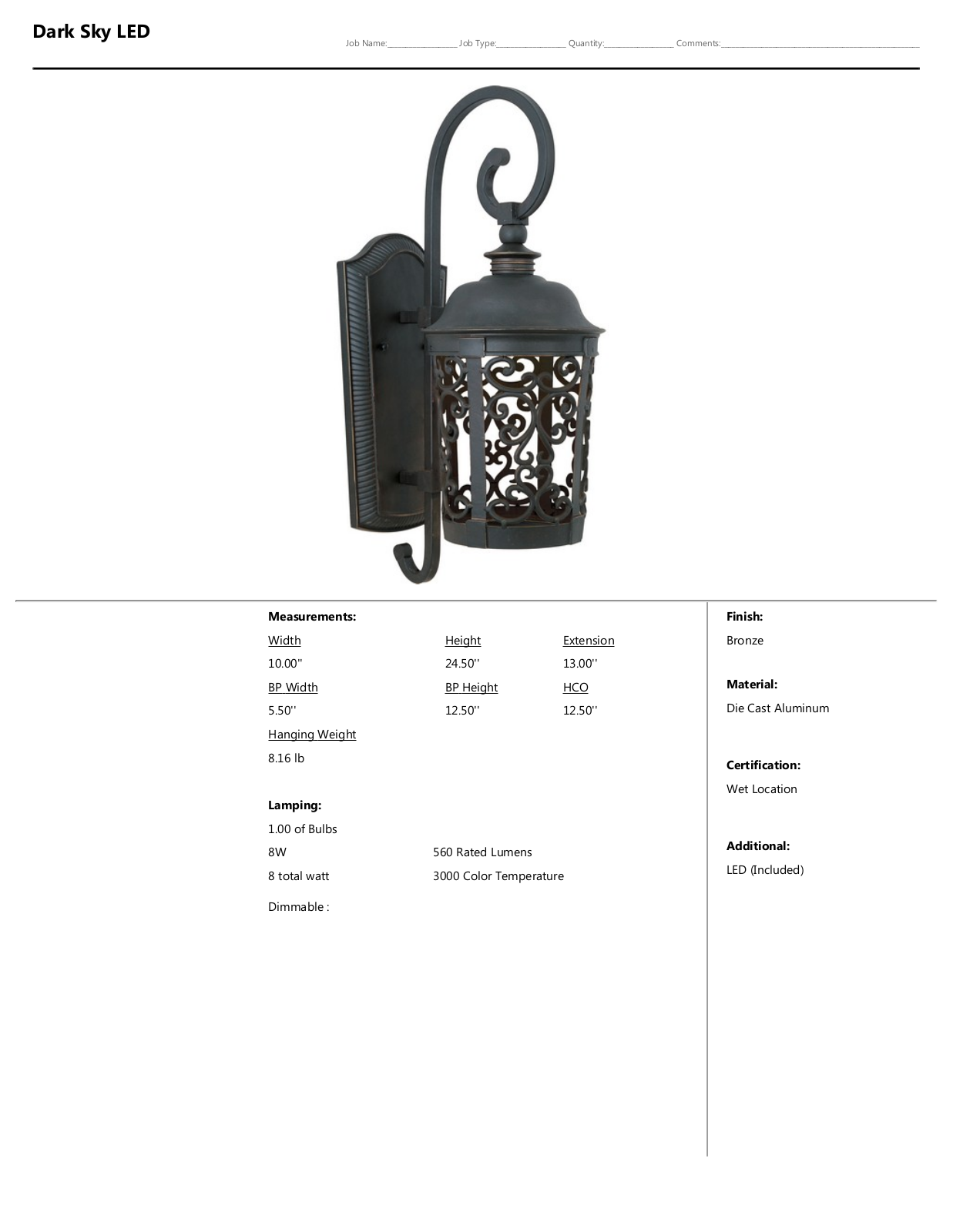Fleur De Lis Living FDLV2724 Specifications - ManualMachine.com