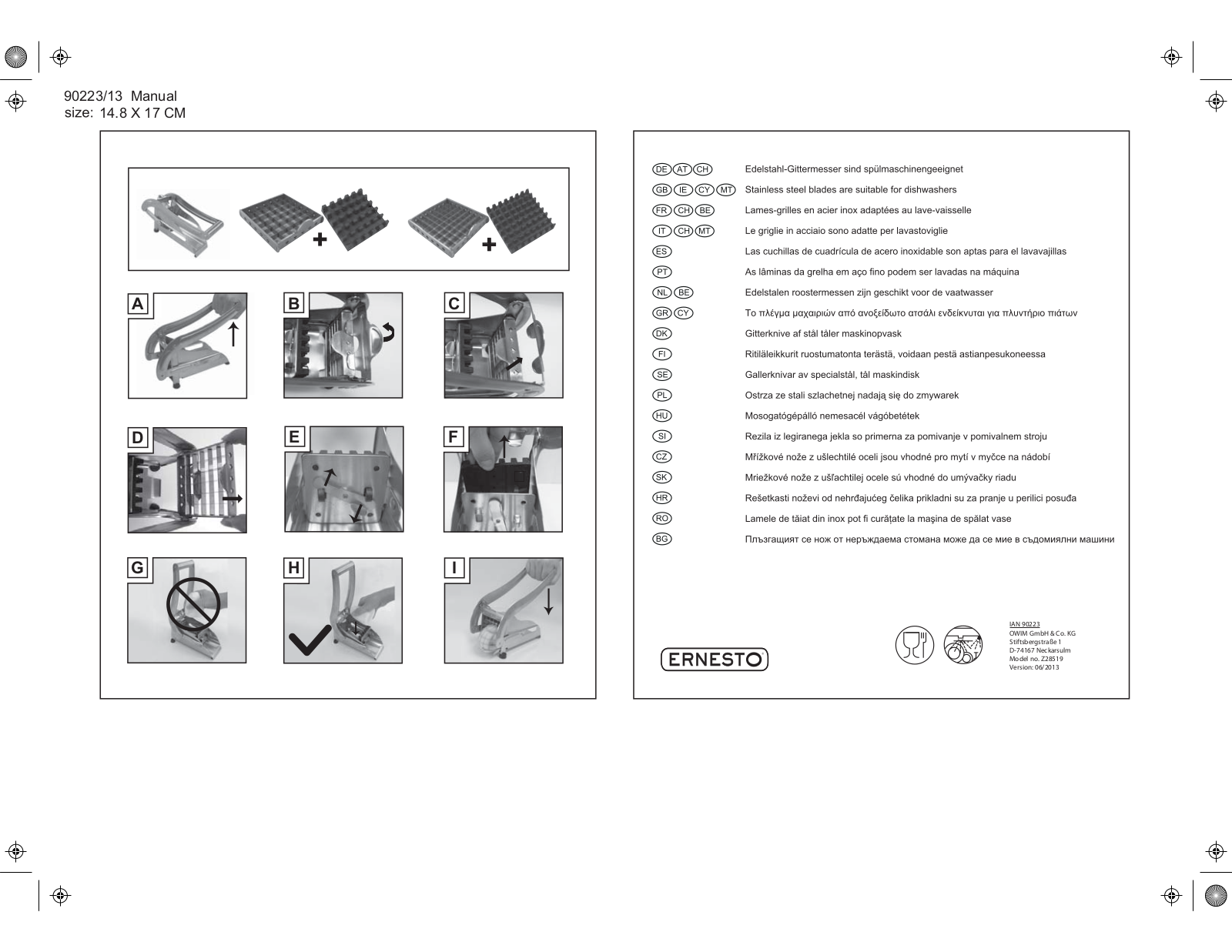 Ernesto Z28519 User Manual