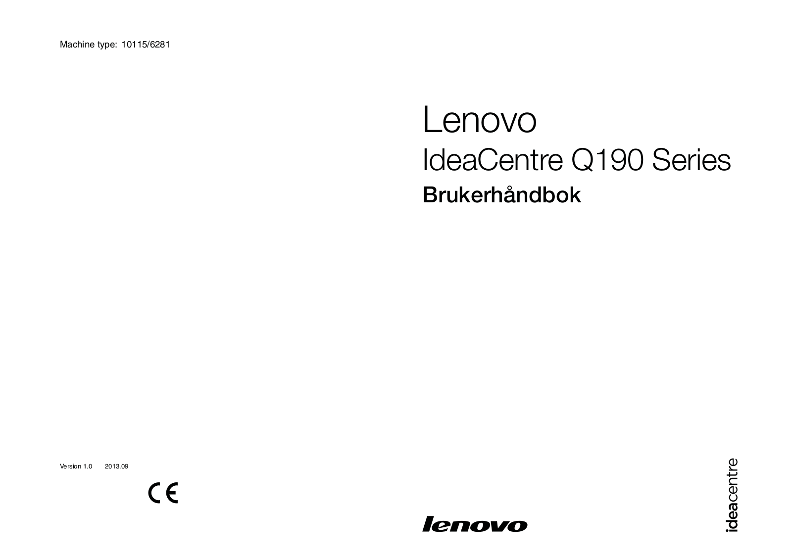 Lenovo IdeaCentre Q190 Series User Guide