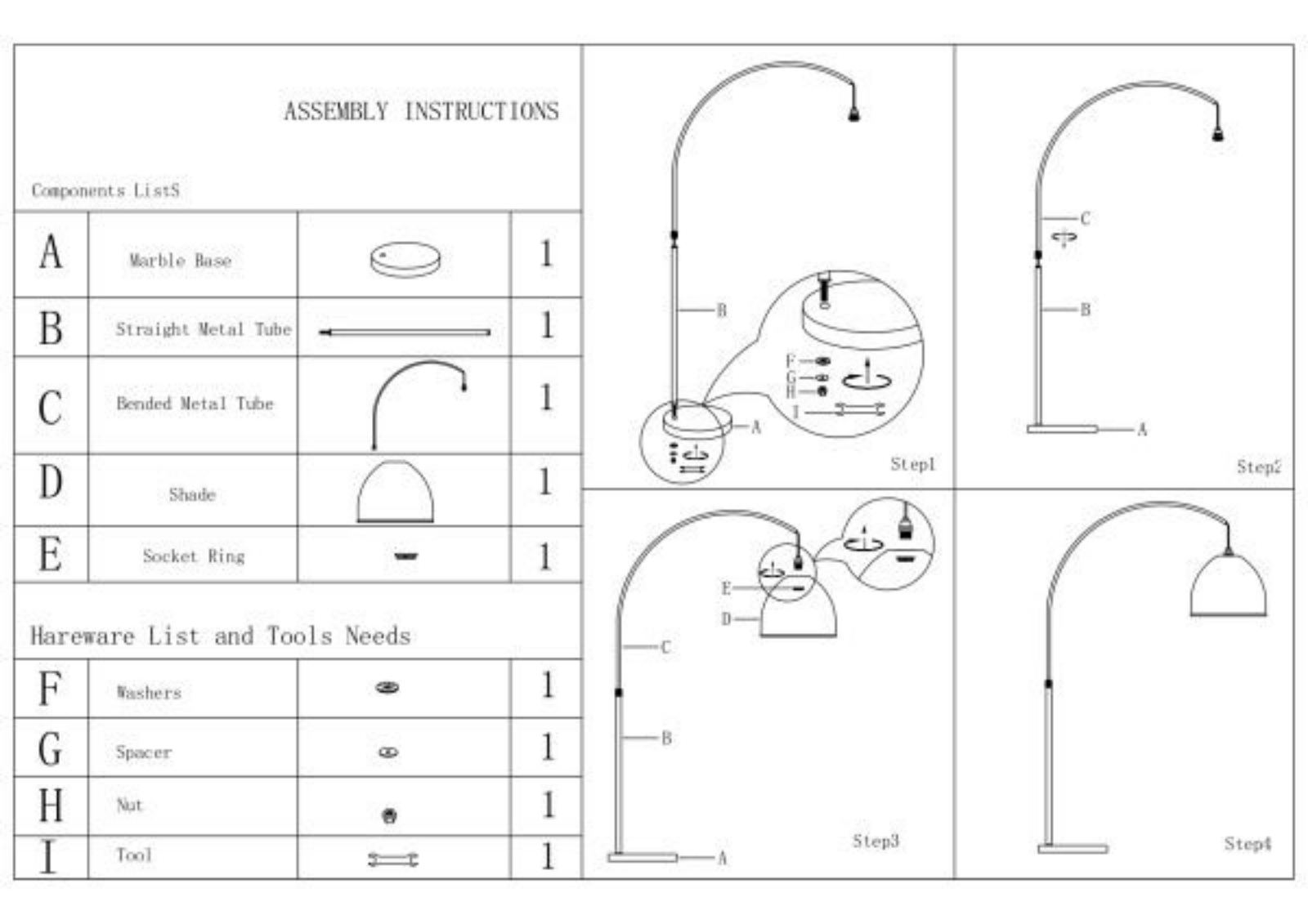 Joss & Main W002958033 Installation & Assembly - ManualMachine.com