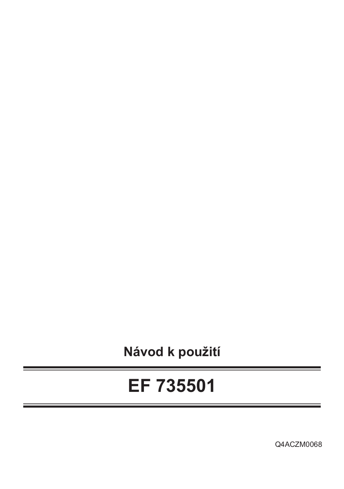 Siemens EF735501 User Manual