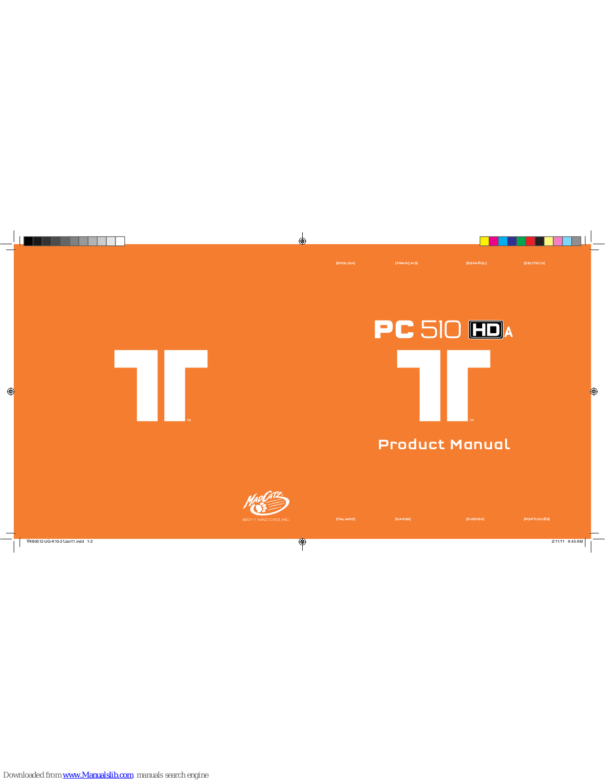 Tritton PC 510 HDA Product Manual