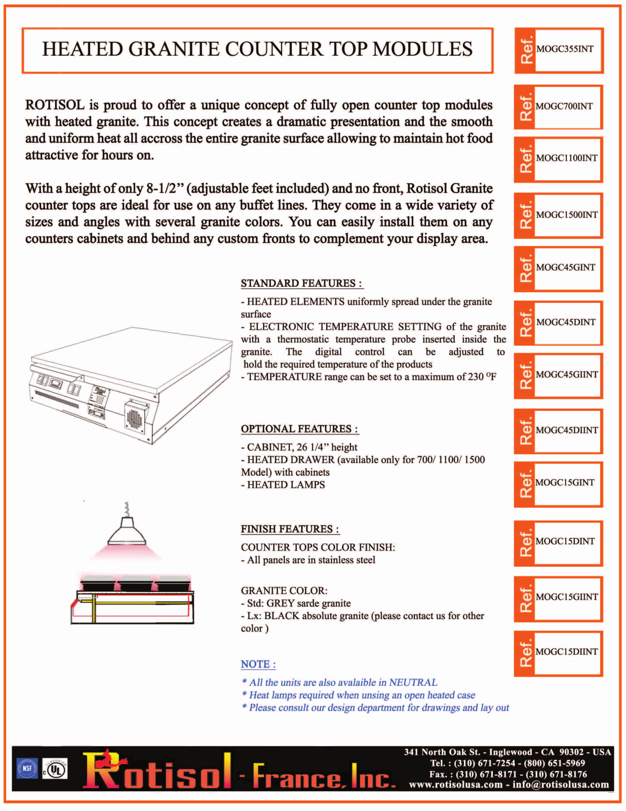 Rotisol MOGC1100INT User Manual