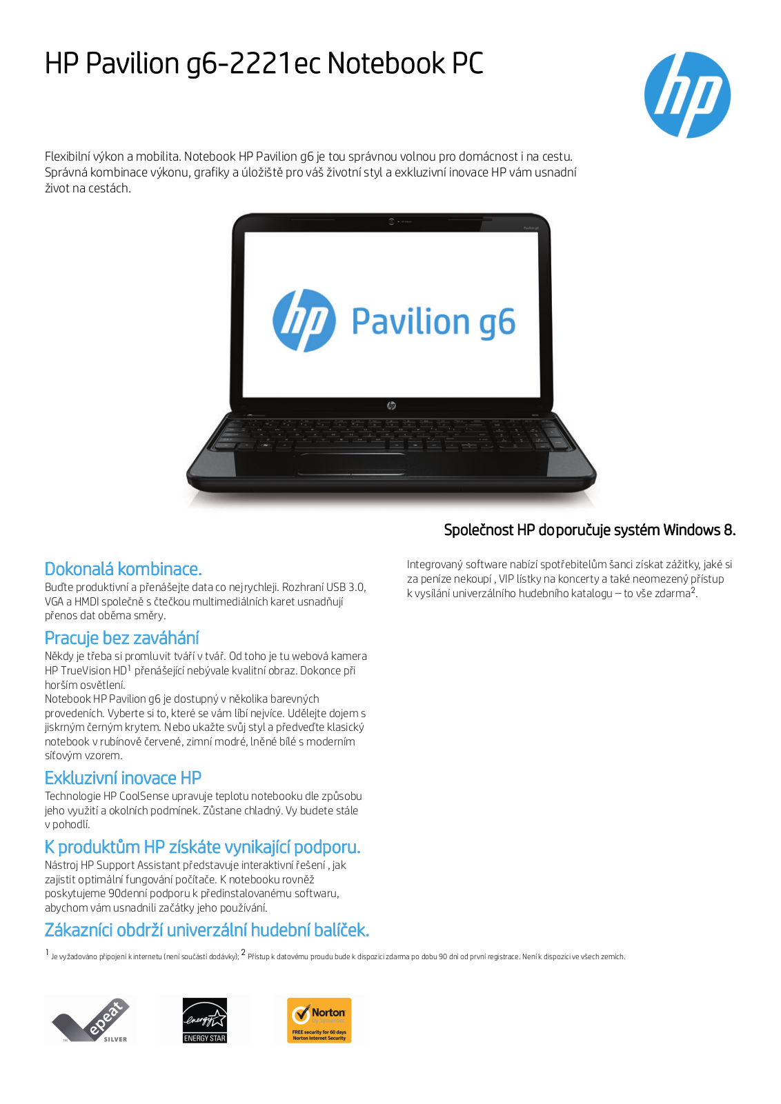 HP Pavilion g6-2221ec User Manual