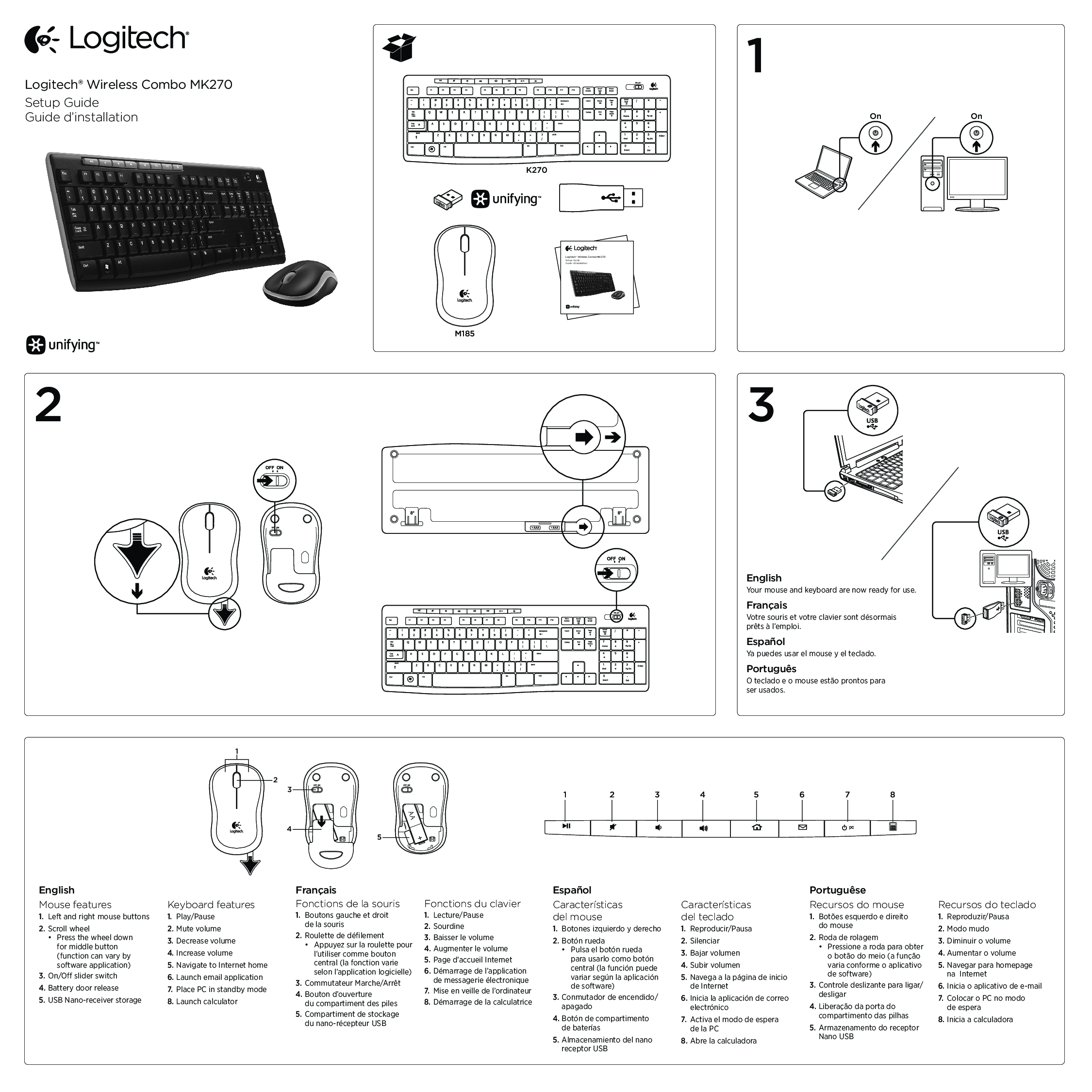 Logitech Mk270 User Manual