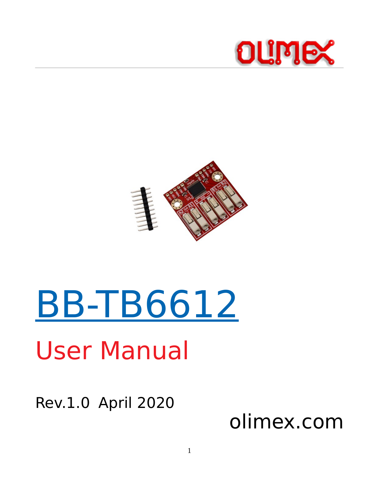 OLIMEX BB-TB6612 User guide - ManualMachine.com