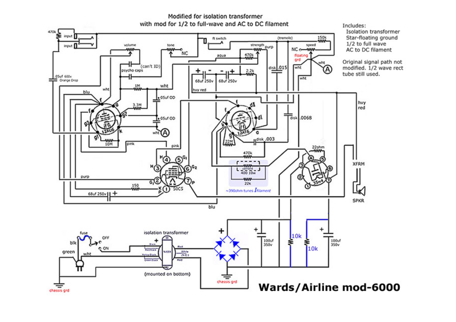 Airline Wards 6000 Schematic