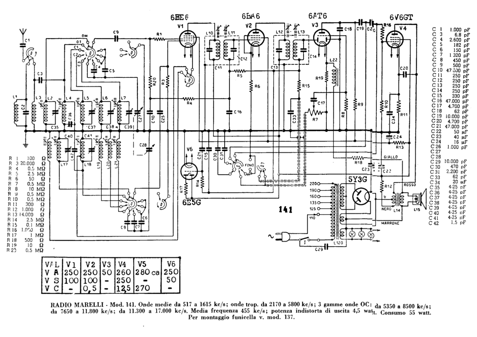 Radiomarelli 141 schematic - ManualMachine.com