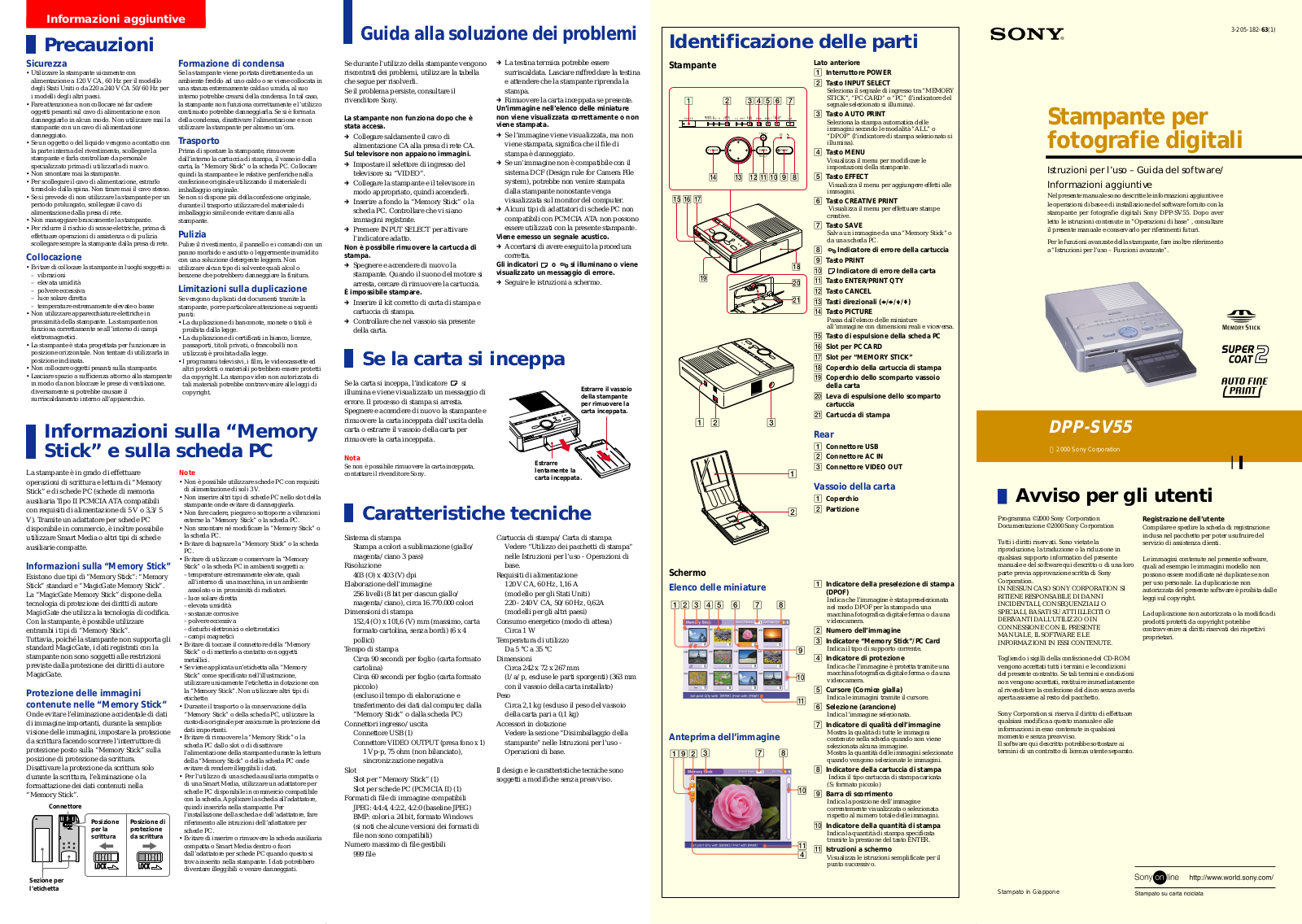 Sony DPP-SV55 User Manual