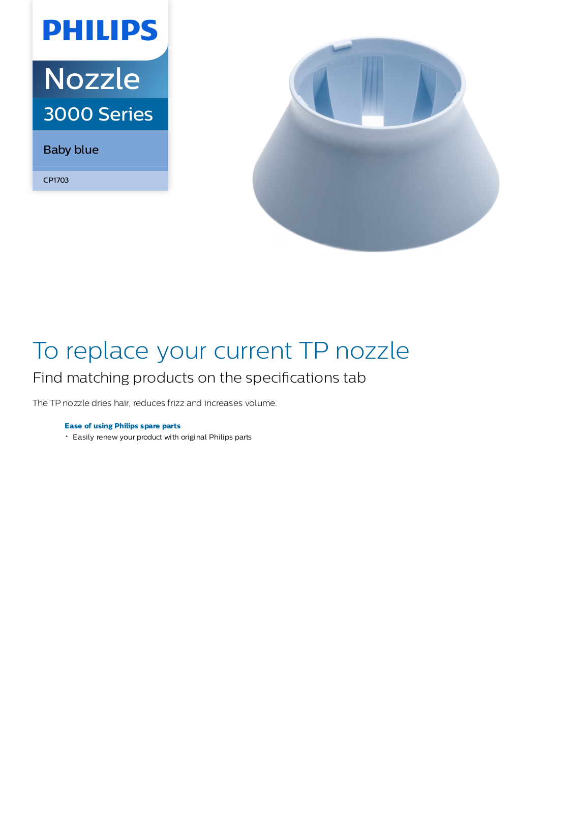 Philips CP1703/01 leaflet - ManualMachine.com