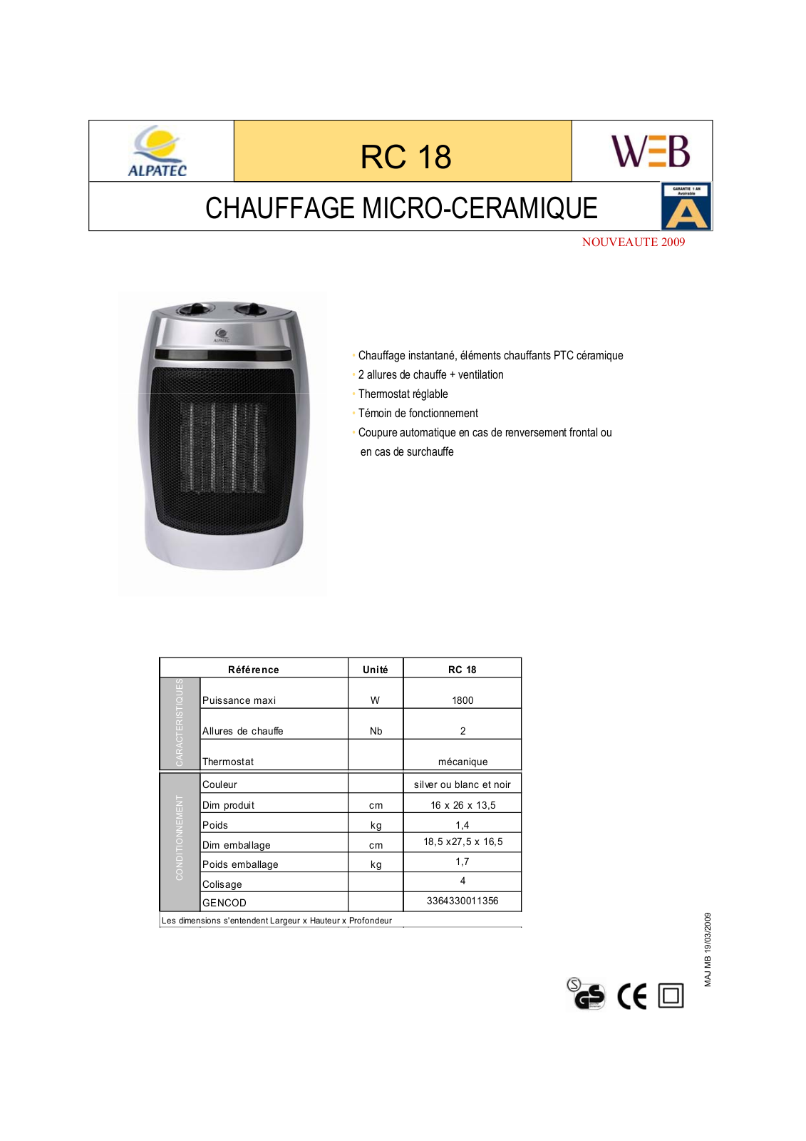 ALPATEC RC 18 User Manual