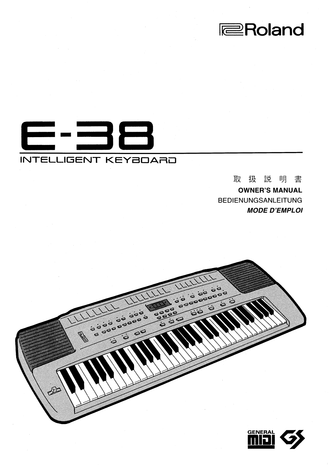 Roland E-38 MIDI IMPLEMENTATION