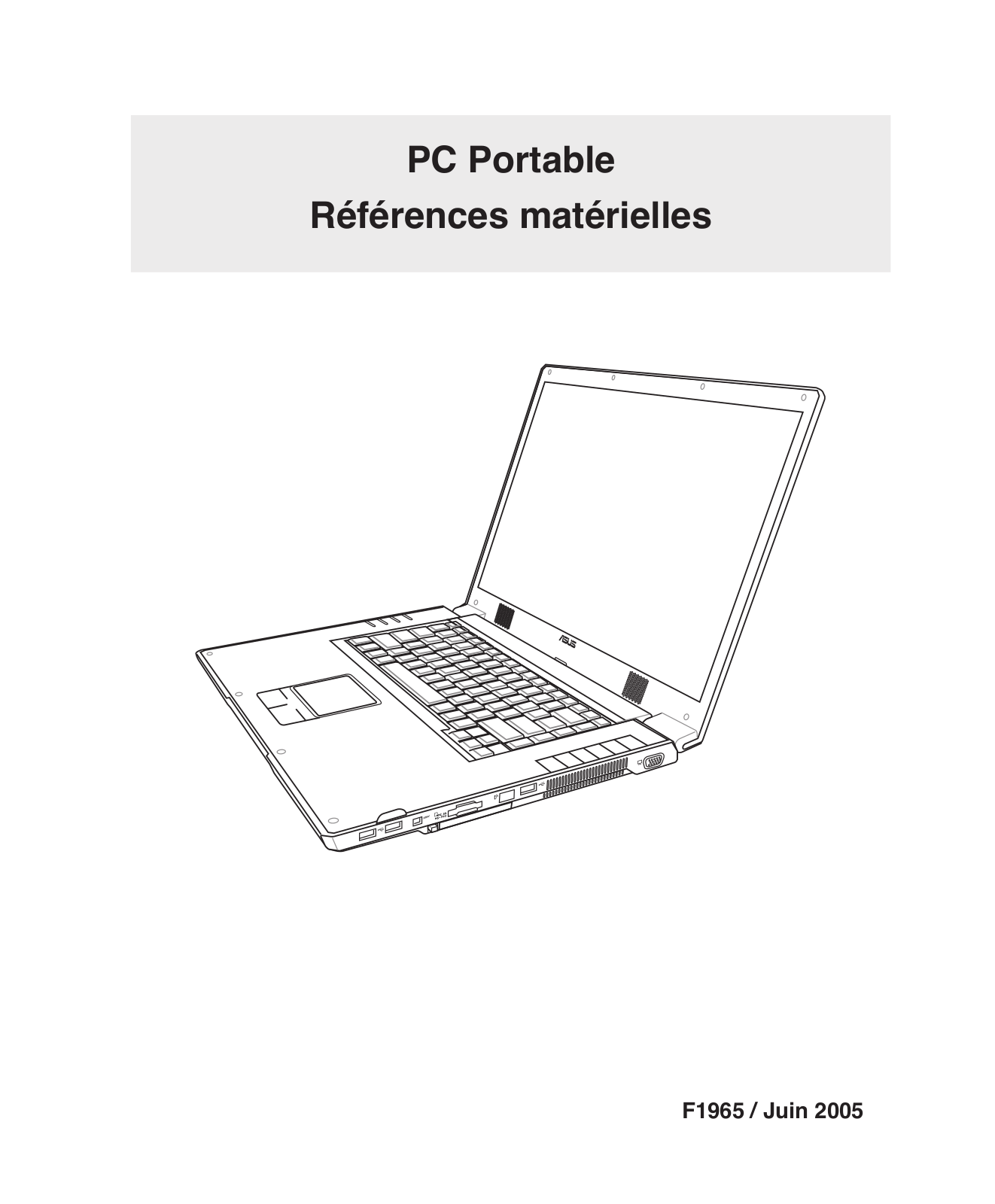 Asus W2VC Reference Manual