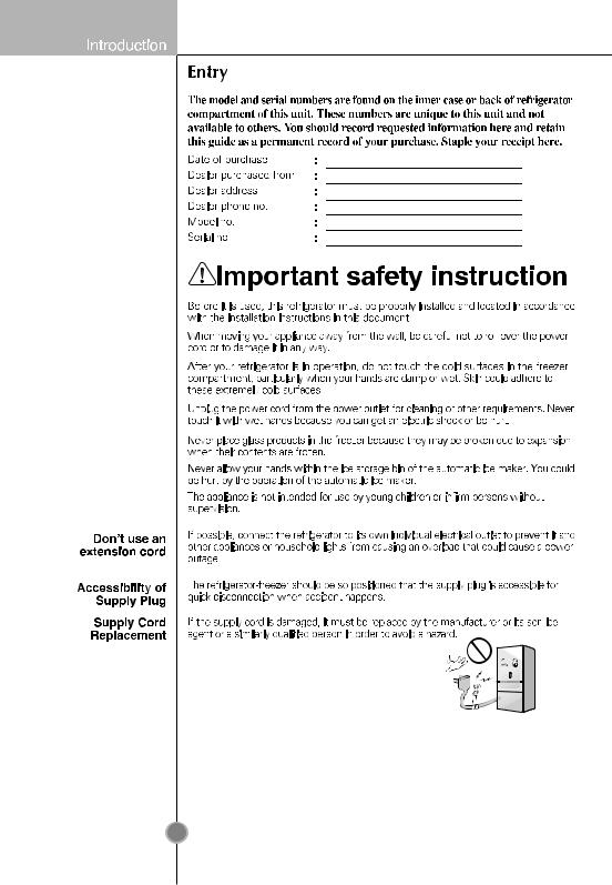 LG GM-B3031PZ Owner’s Manual