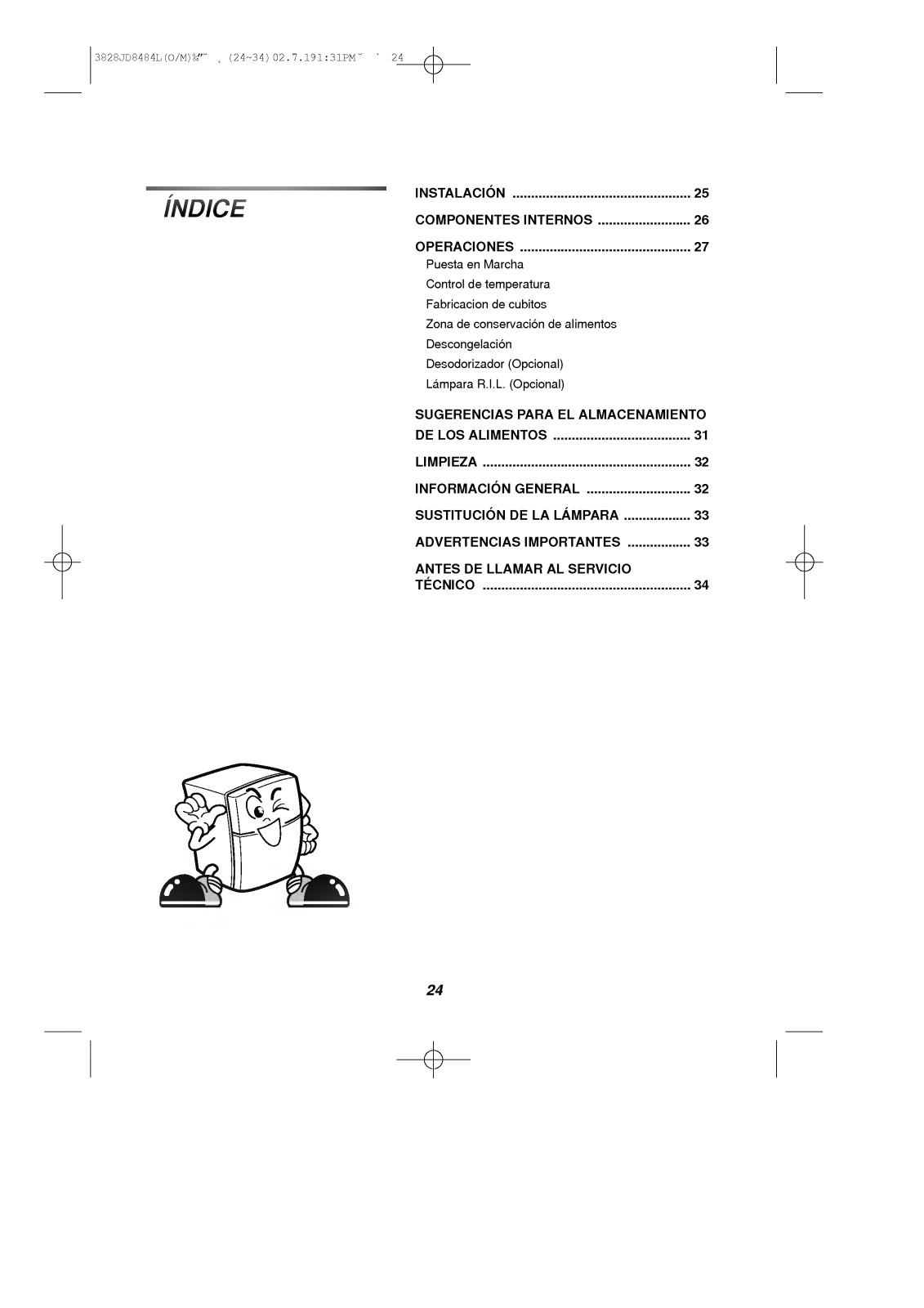 LG GR-532SF User Manual