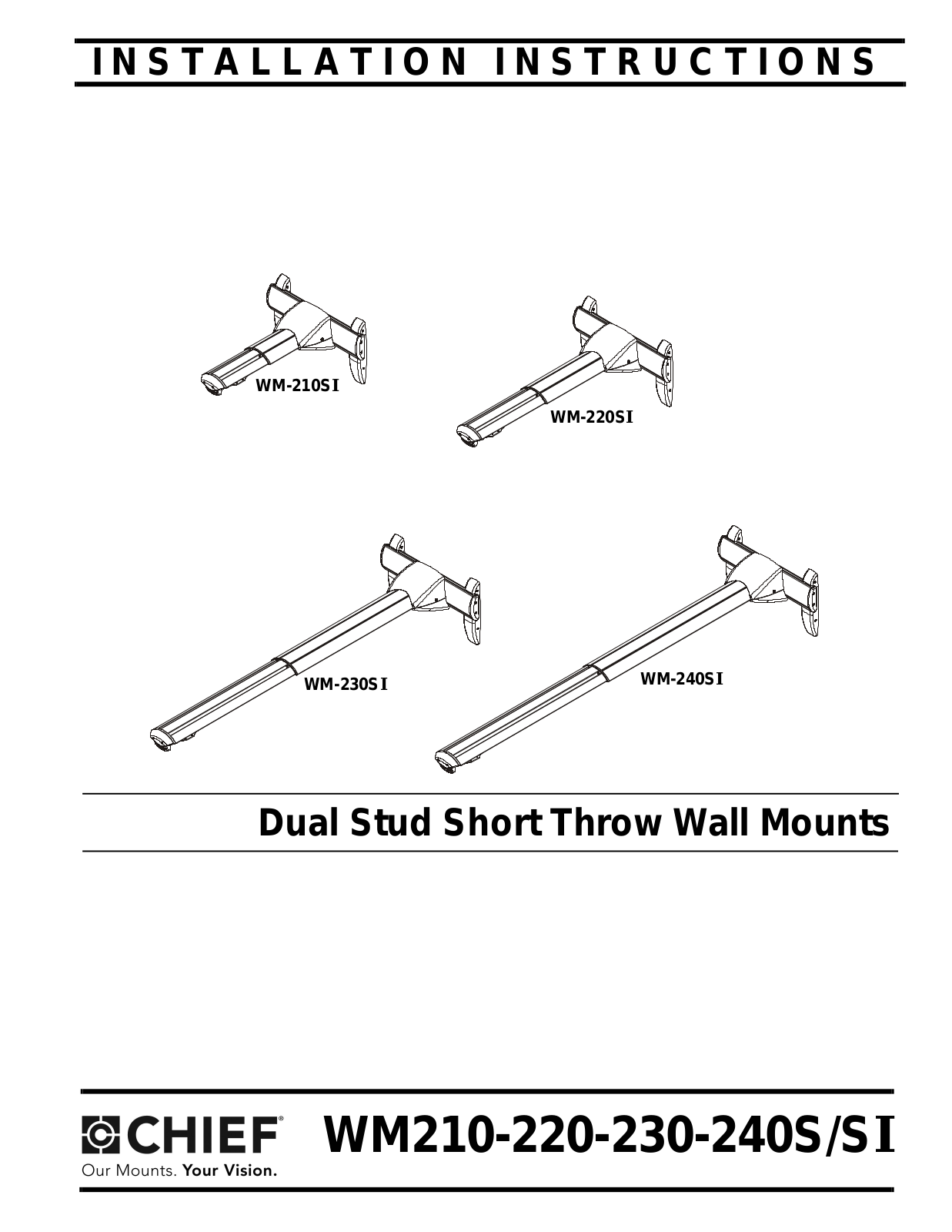 CHIEF Short Throw User Manual